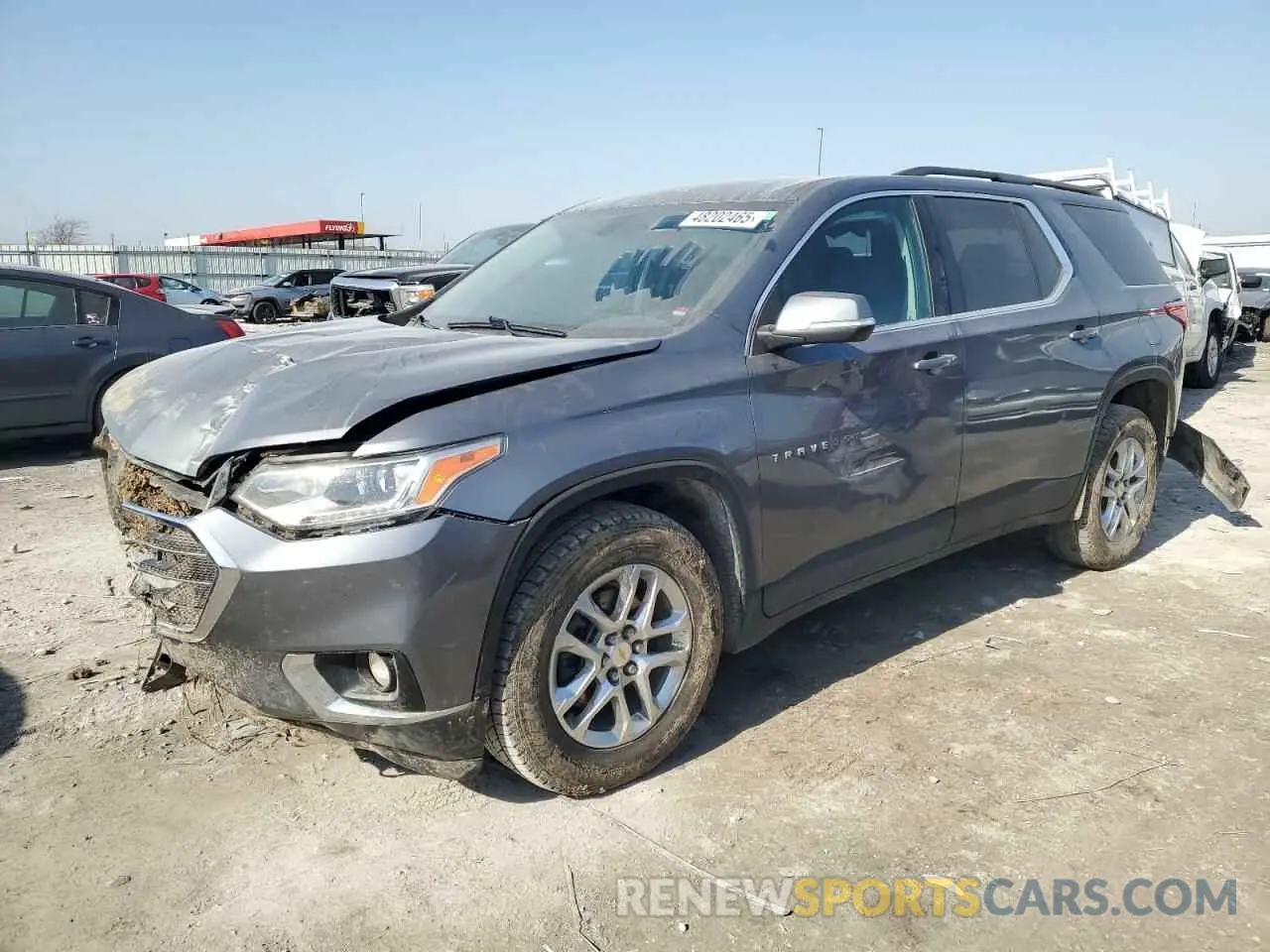 1 Photograph of a damaged car 1GNEVGKW4MJ198901 CHEVROLET TRAVERSE 2021