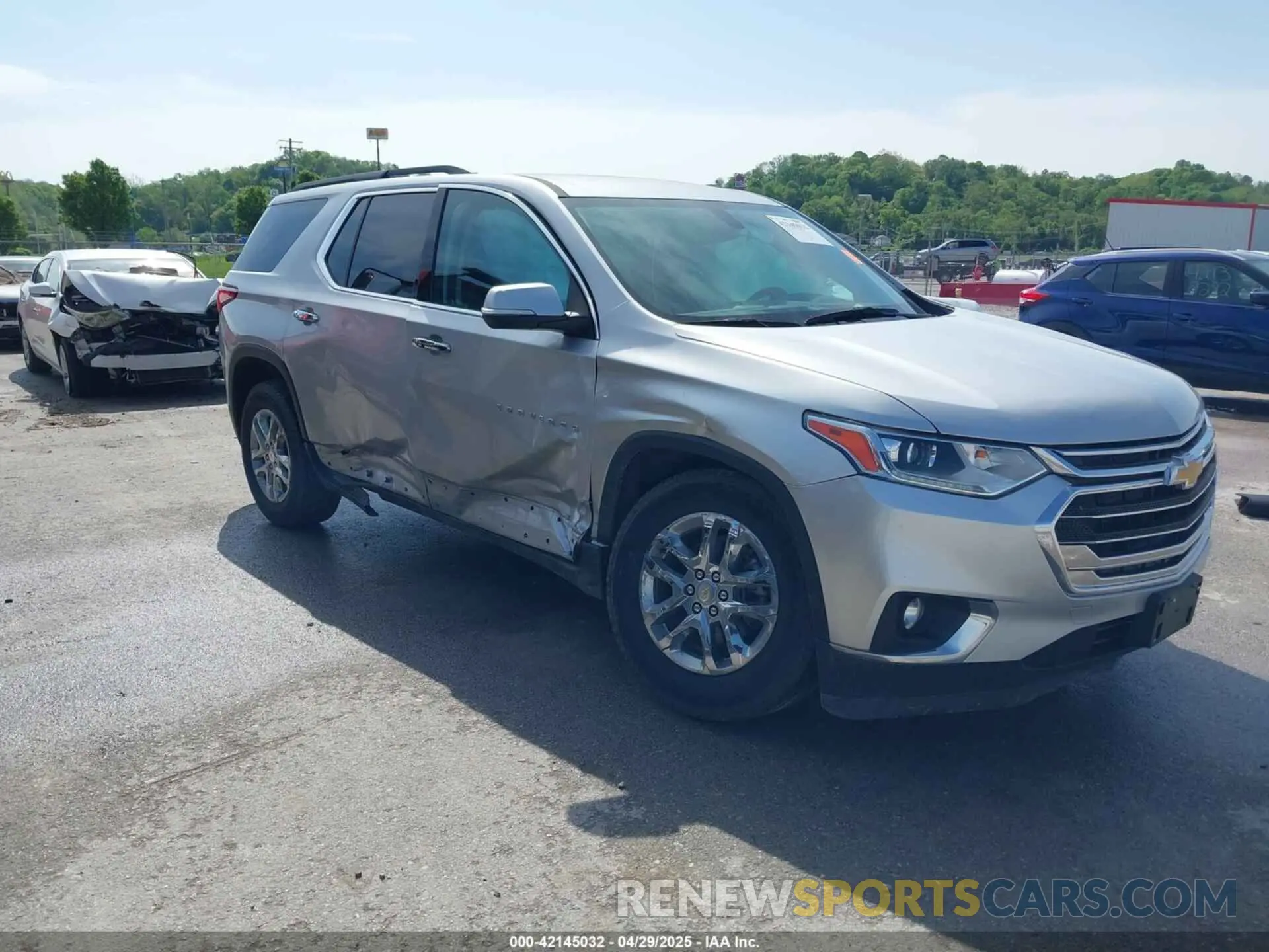 1 Photograph of a damaged car 1GNEVGKW6MJ162515 CHEVROLET TRAVERSE 2021