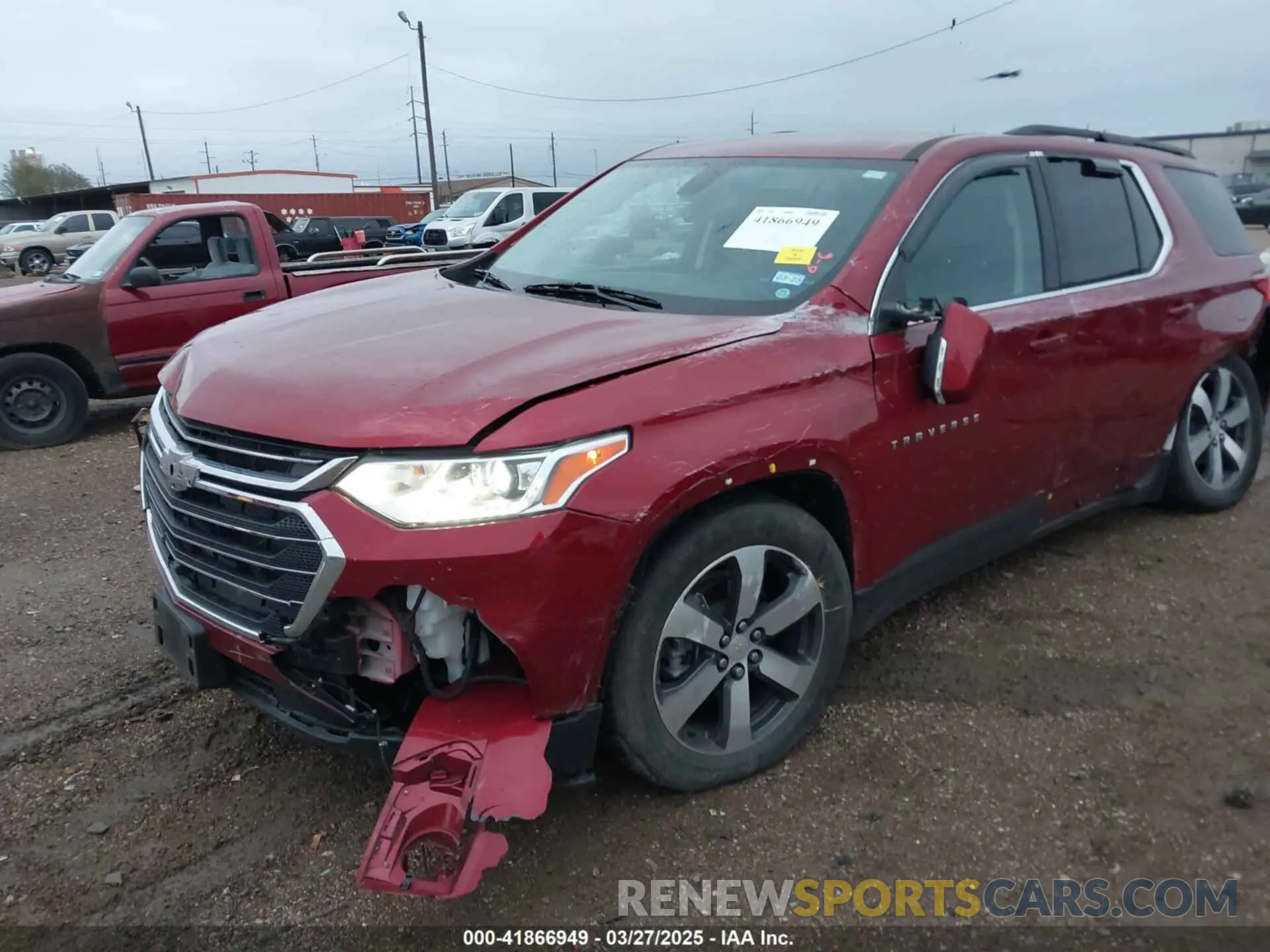 6 Photograph of a damaged car 1GNEVHKW5MJ204694 CHEVROLET TRAVERSE 2021