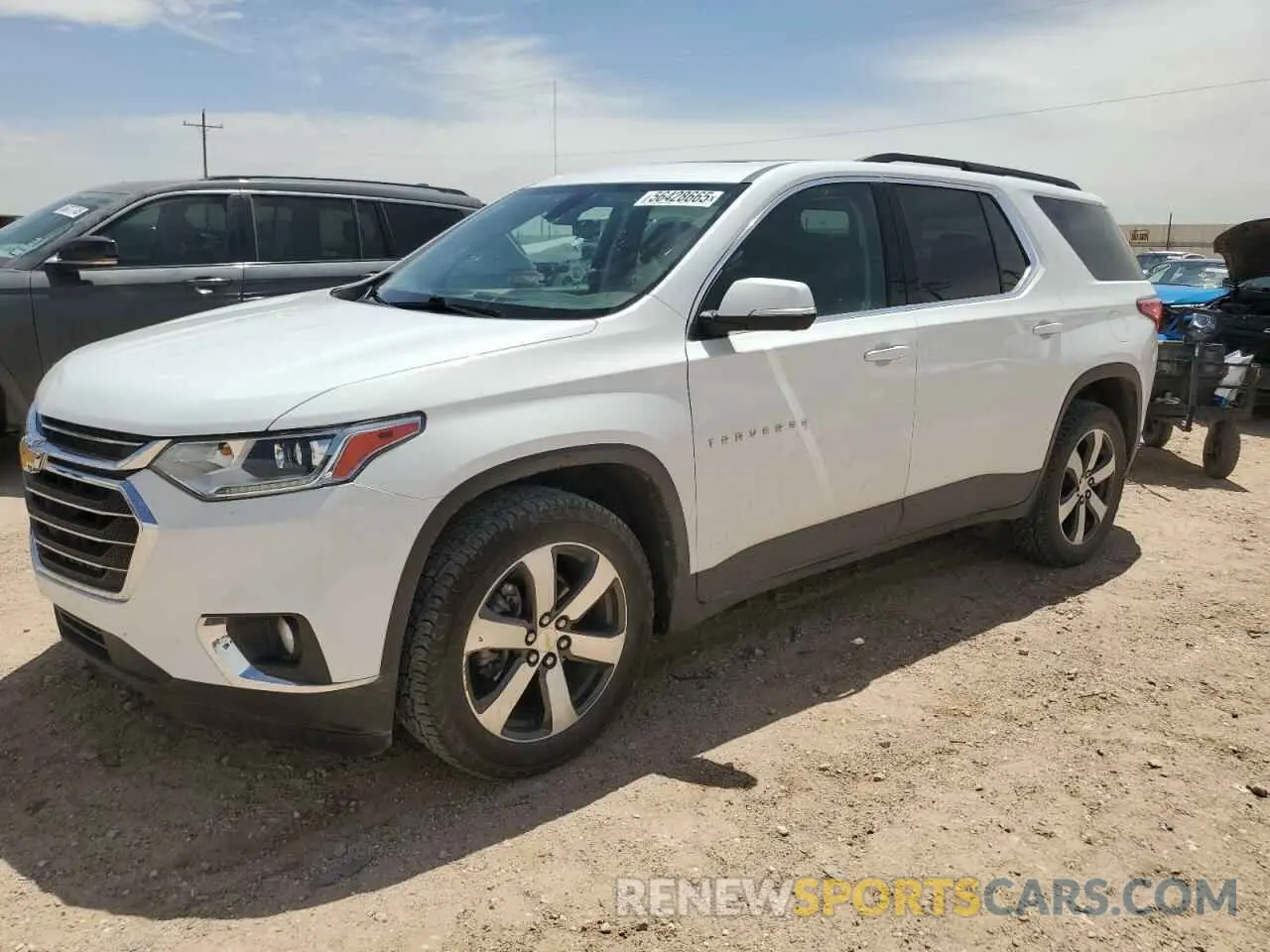 1 Photograph of a damaged car 1GNEVHKW7MJ166188 CHEVROLET TRAVERSE 2021