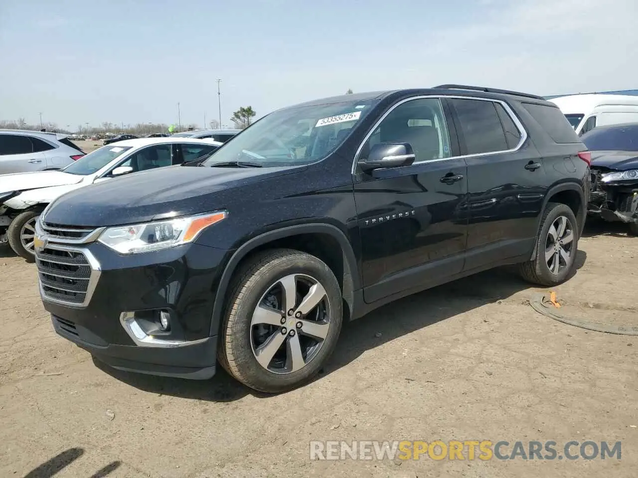 1 Photograph of a damaged car 1GNEVHKW9MJ266082 CHEVROLET TRAVERSE 2021