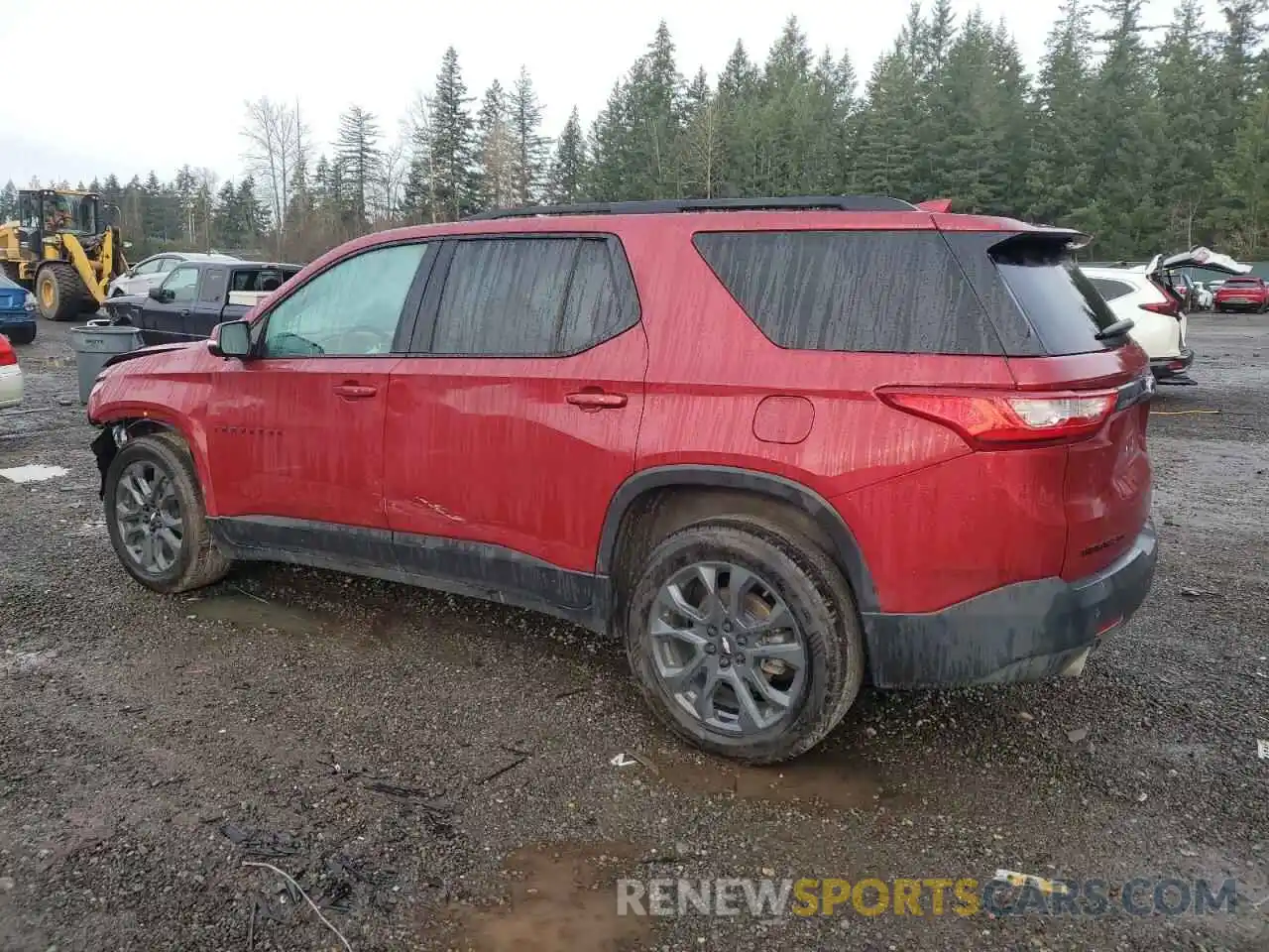 2 Photograph of a damaged car 1GNEVJKW0MJ127529 CHEVROLET TRAVERSE 2021