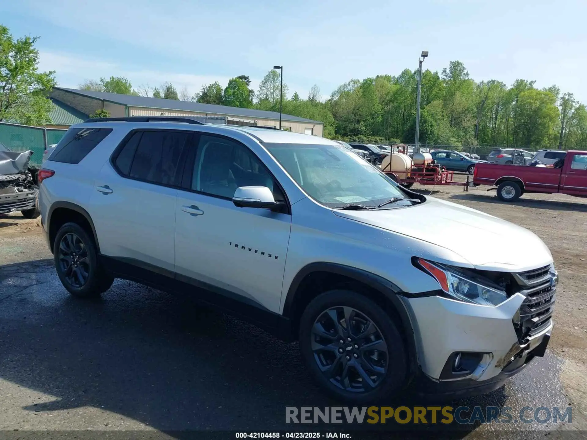 1 Photograph of a damaged car 1GNEVJKW7MJ192118 CHEVROLET TRAVERSE 2021