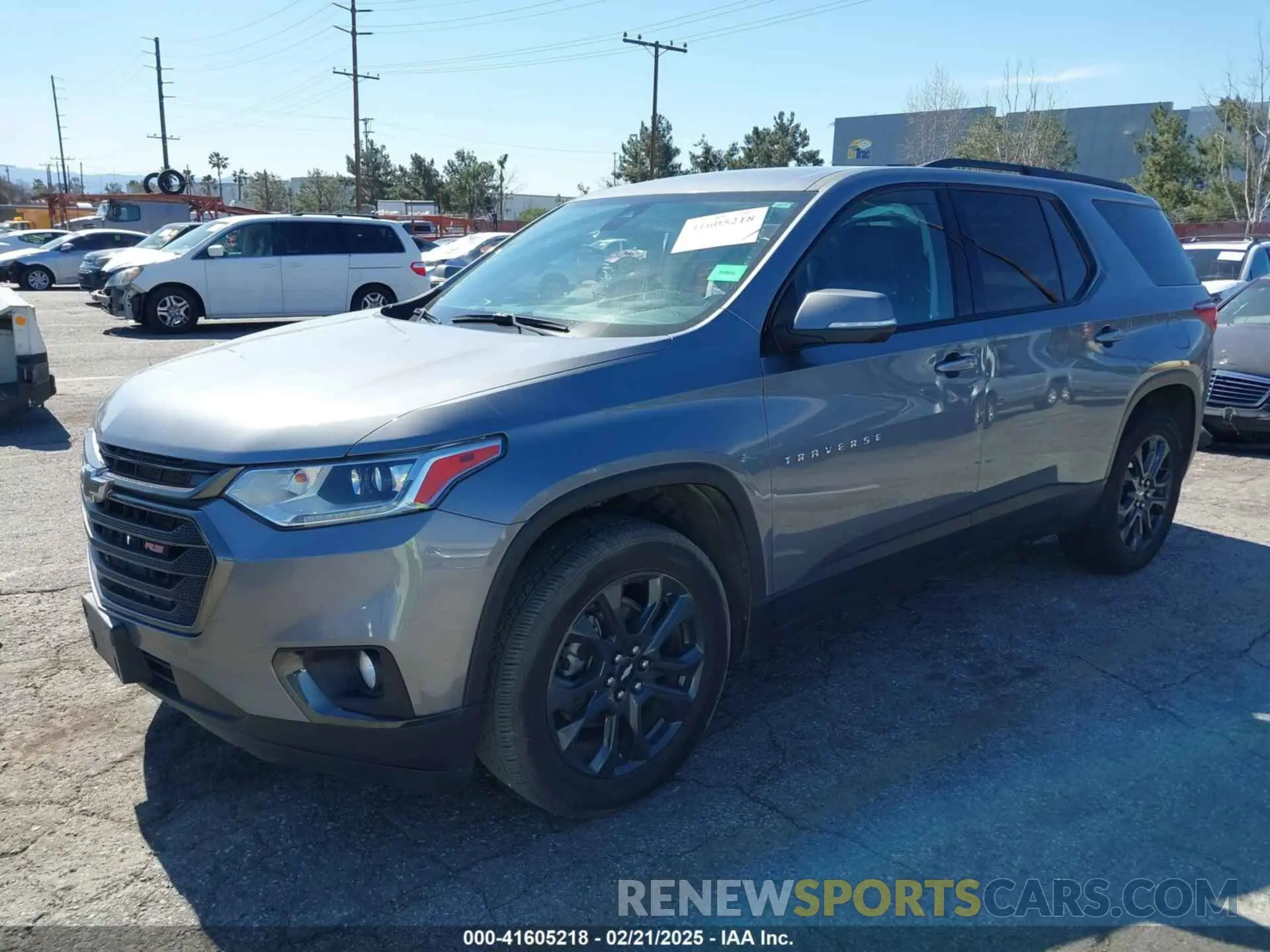 2 Photograph of a damaged car 1GNEVJKW9MJ142868 CHEVROLET TRAVERSE 2021