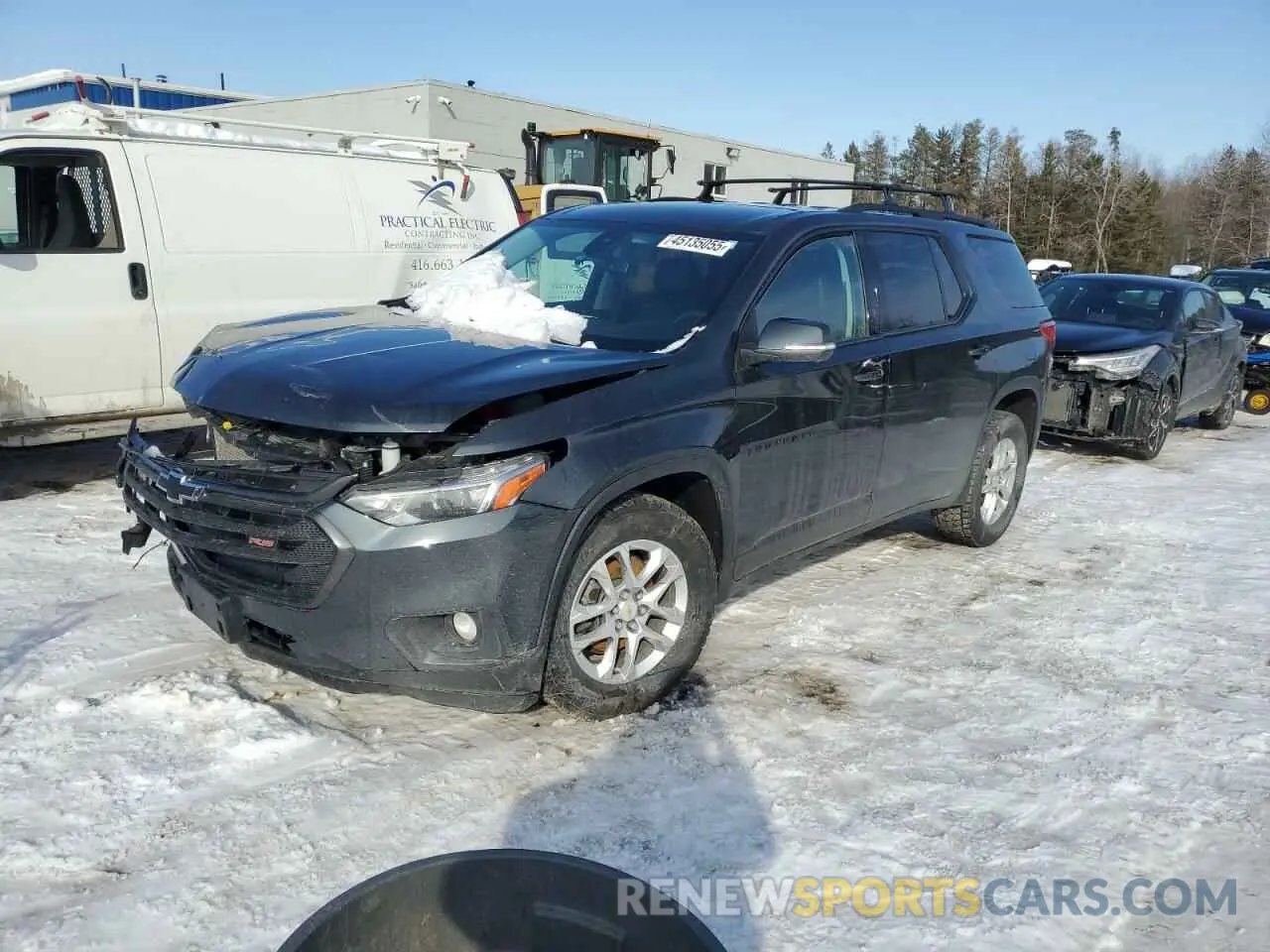 1 Photograph of a damaged car 1GNEVJKW9MJ144202 CHEVROLET TRAVERSE 2021