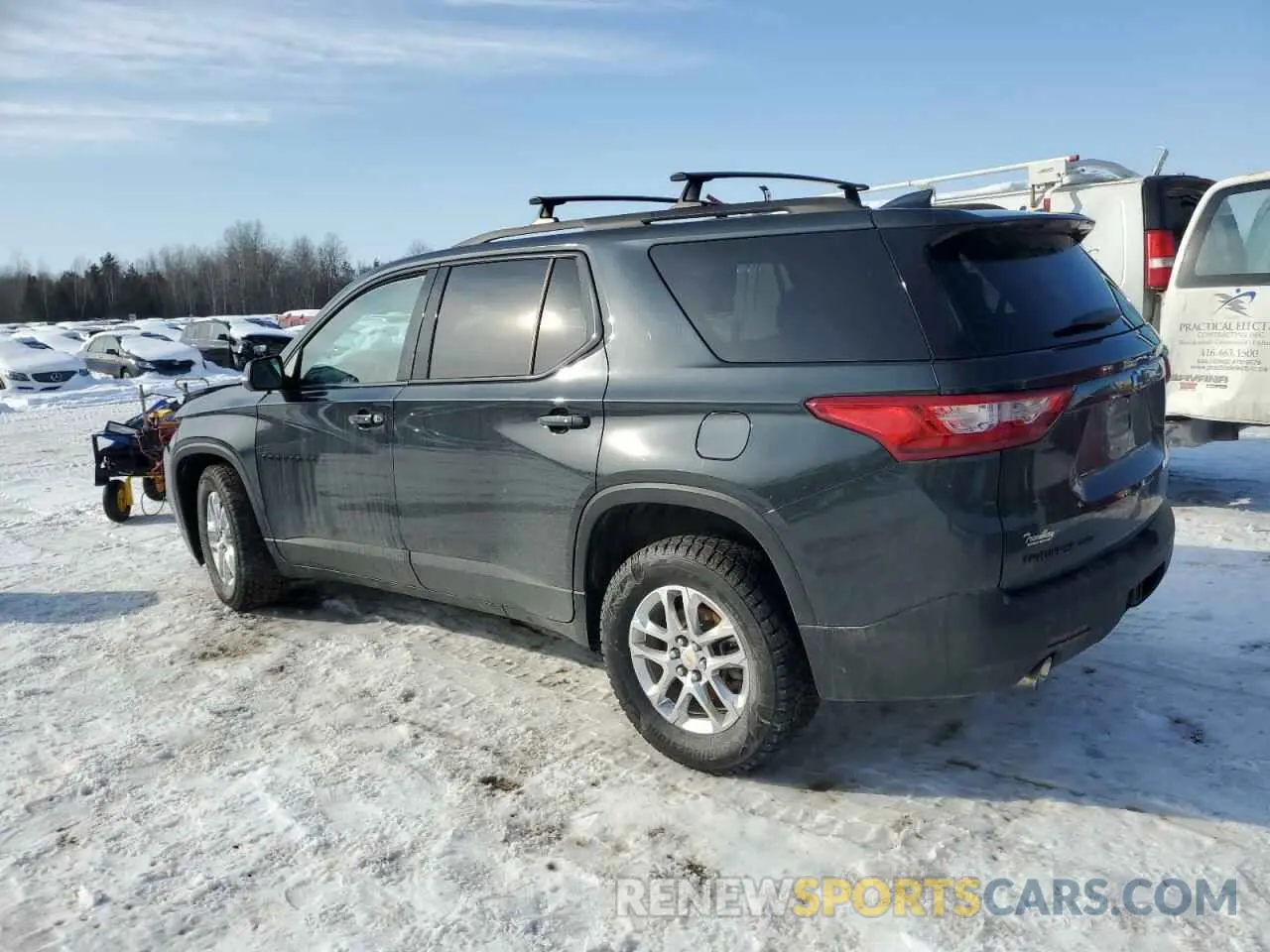 2 Photograph of a damaged car 1GNEVJKW9MJ144202 CHEVROLET TRAVERSE 2021
