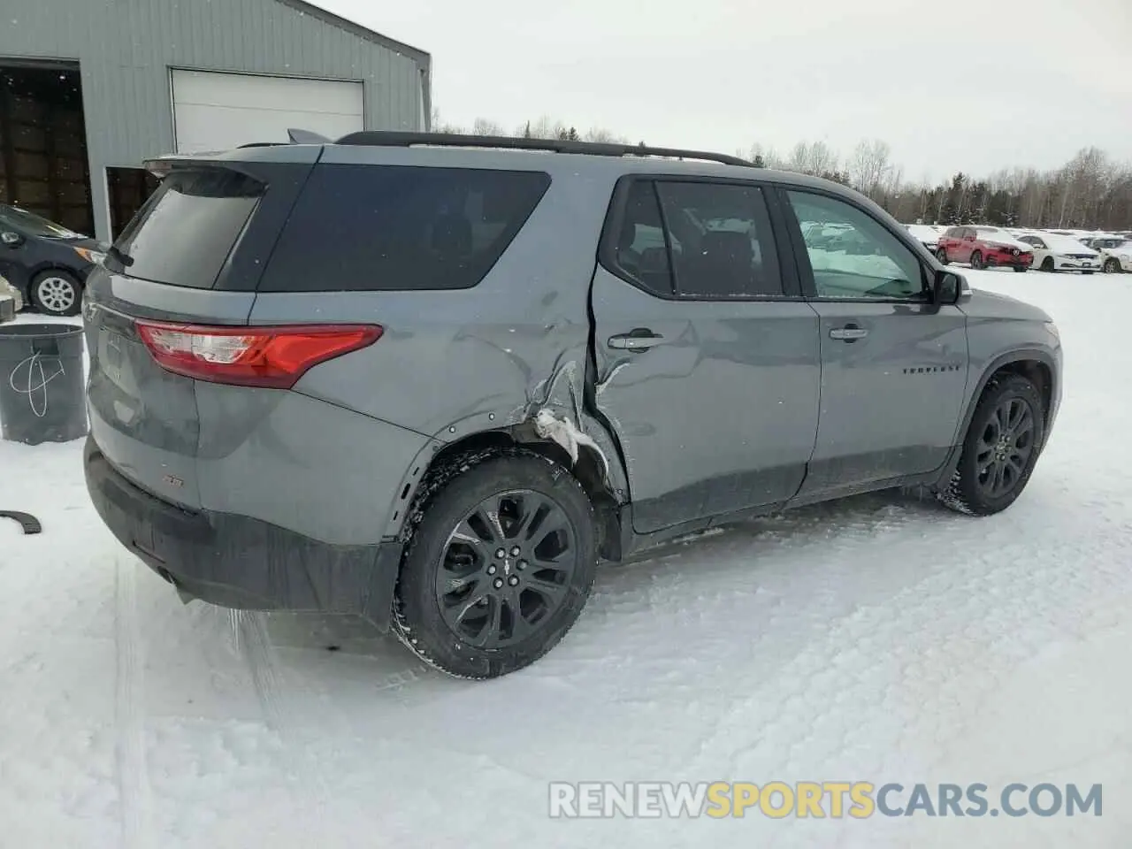 3 Photograph of a damaged car 1GNEVJKWXMJ117641 CHEVROLET TRAVERSE 2021