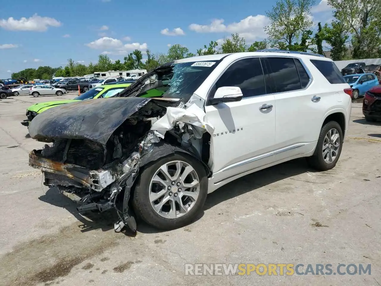 1 Photograph of a damaged car 1GNEVKKW2MJ138490 CHEVROLET TRAVERSE 2021