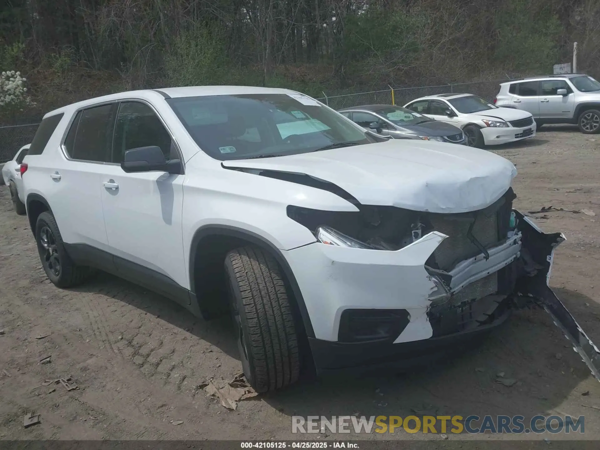1 Photograph of a damaged car 1GNEVLKW3MJ140478 CHEVROLET TRAVERSE 2021