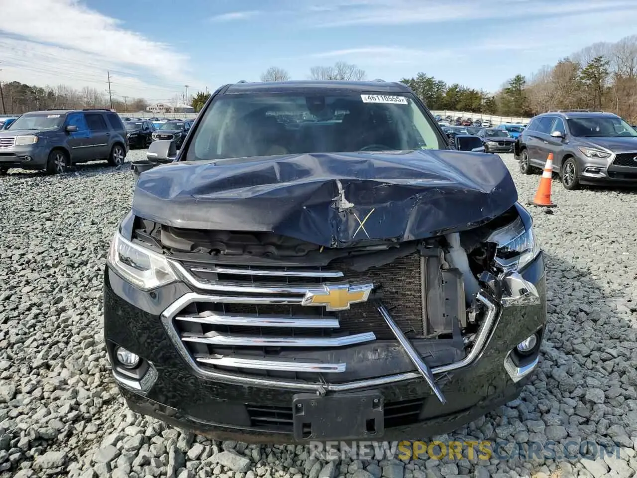 5 Photograph of a damaged car 1GNEVNKW5MJ176538 CHEVROLET TRAVERSE 2021