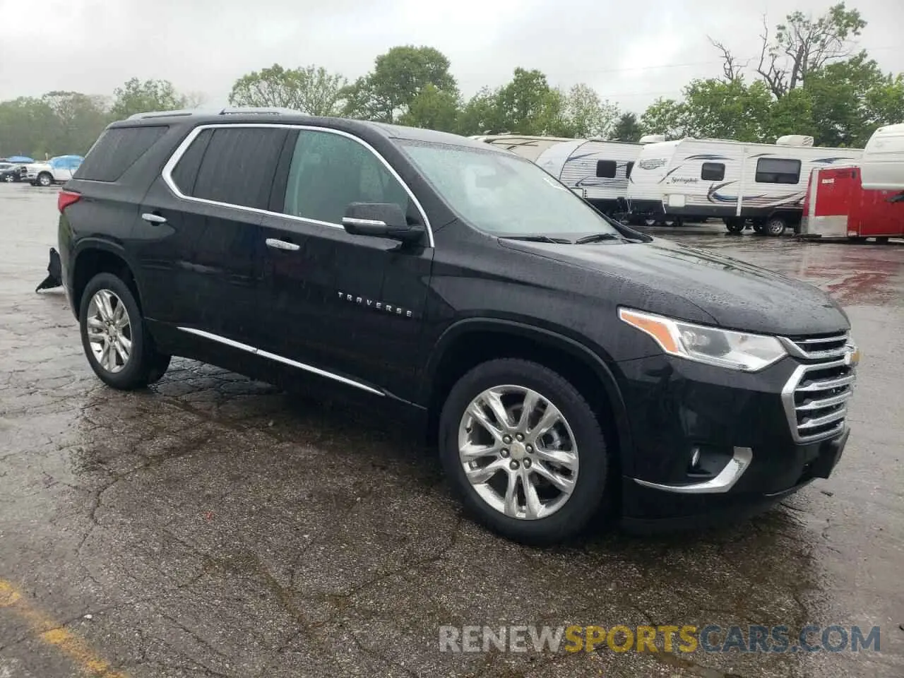 4 Photograph of a damaged car 1GNEVNKW5MJ266563 CHEVROLET TRAVERSE 2021