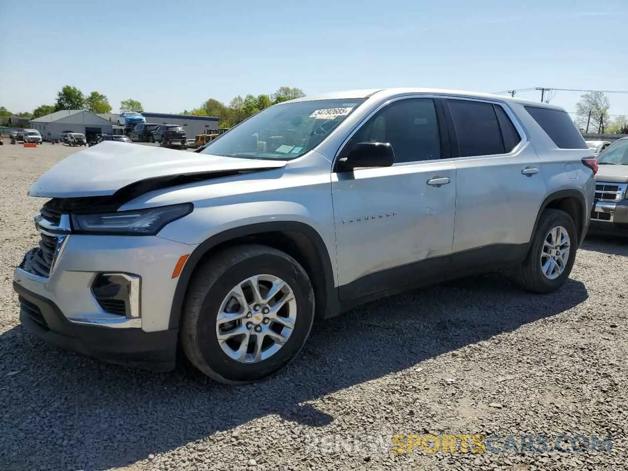 1 Photograph of a damaged car 1GNERFKW0NJ120518 CHEVROLET TRAVERSE 2022