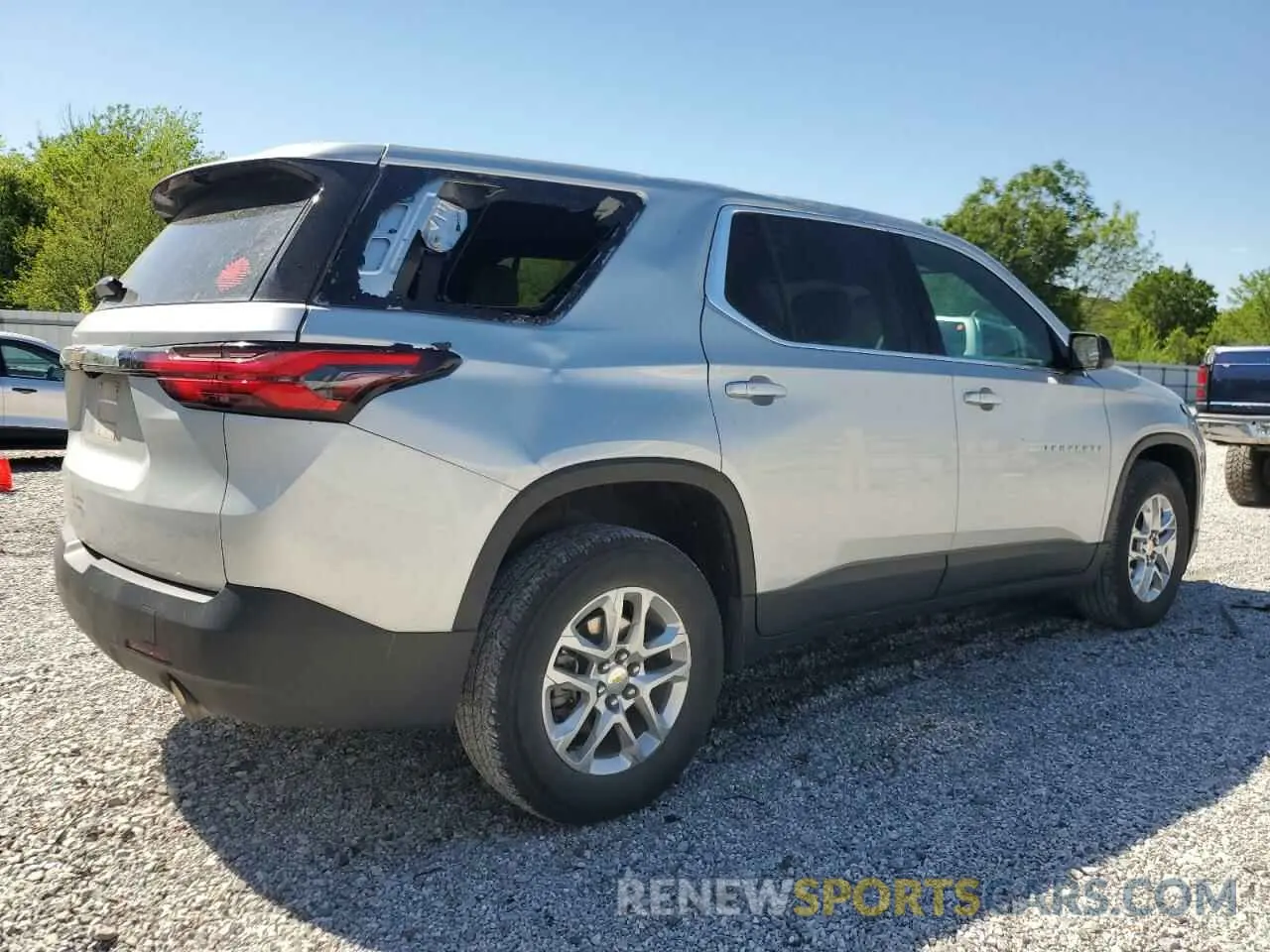3 Photograph of a damaged car 1GNERFKW1NJ162230 CHEVROLET TRAVERSE 2022