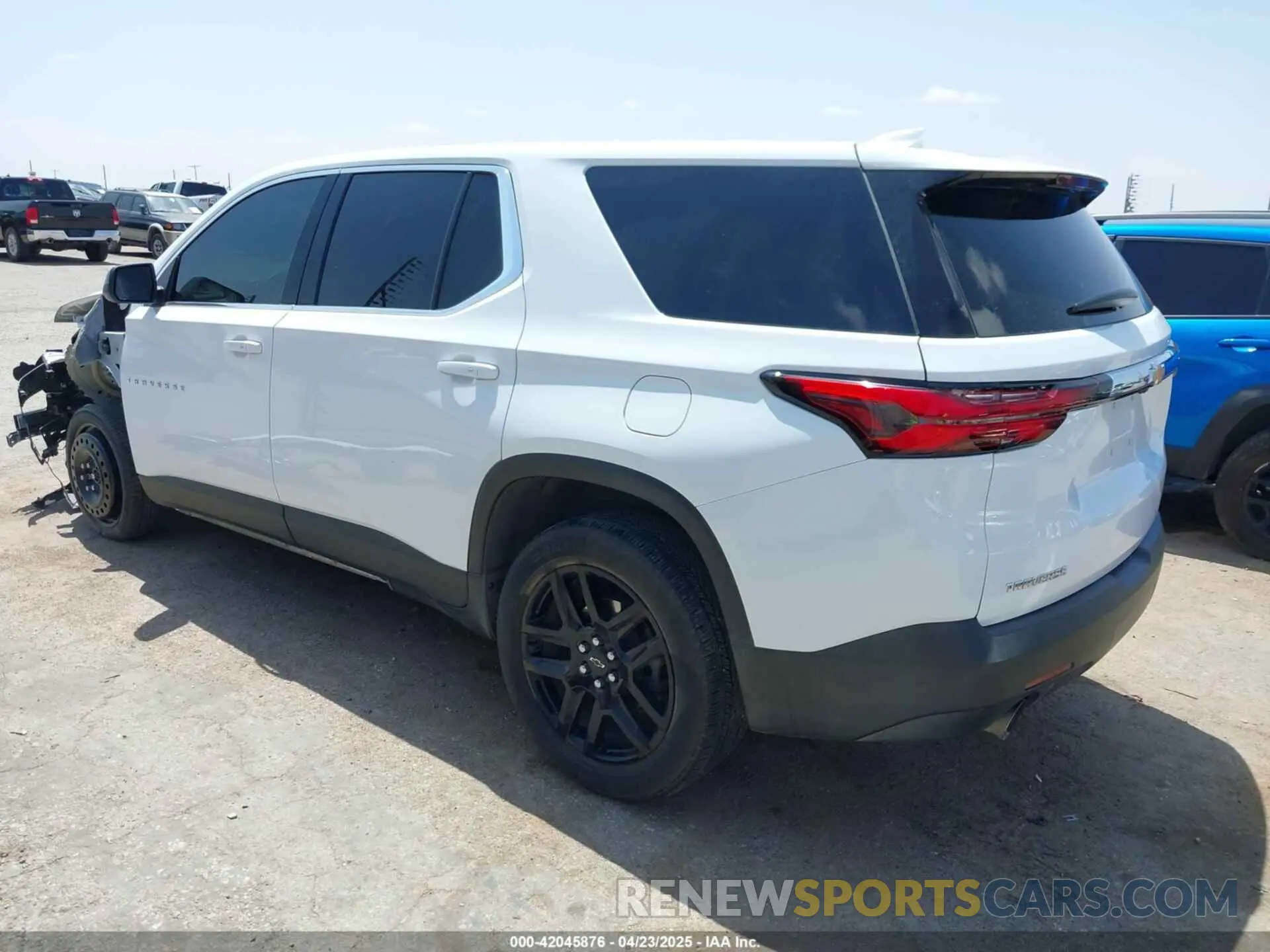 3 Photograph of a damaged car 1GNERFKW2NJ132976 CHEVROLET TRAVERSE 2022