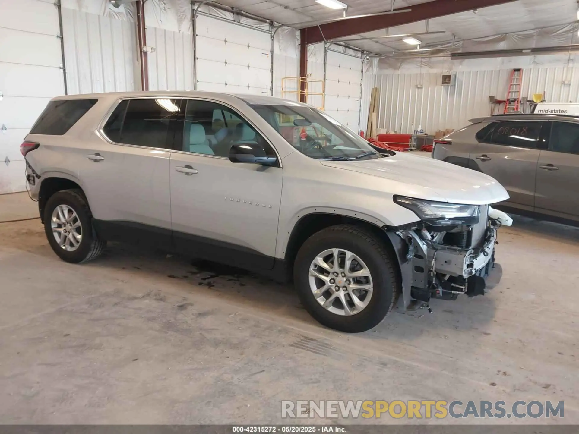 1 Photograph of a damaged car 1GNERFKW3NJ114938 CHEVROLET TRAVERSE 2022