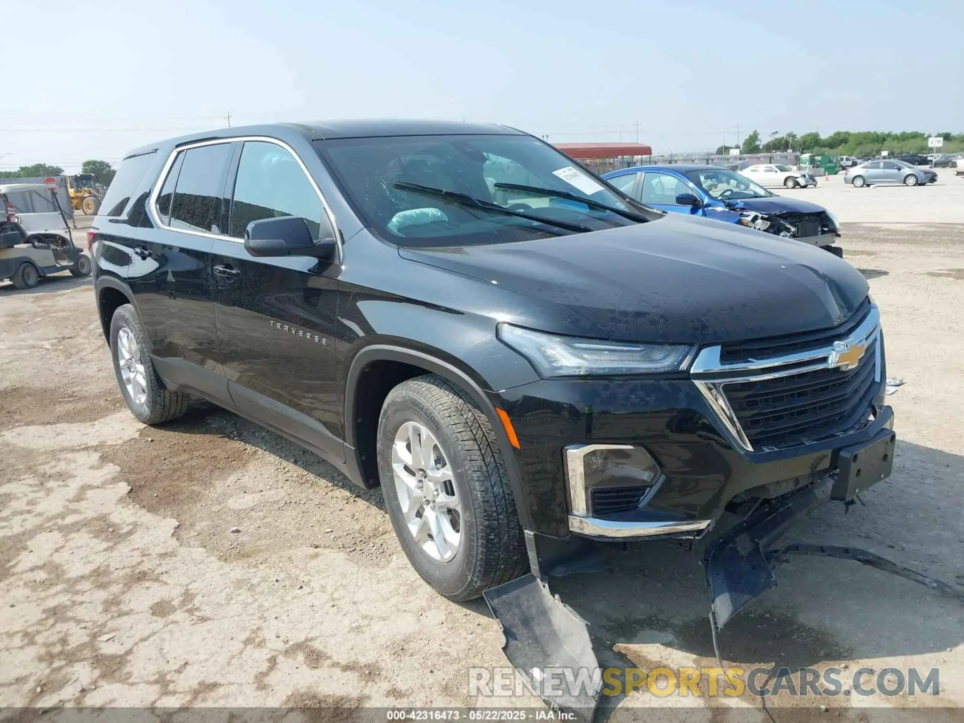 1 Photograph of a damaged car 1GNERFKW4NJ168961 CHEVROLET TRAVERSE 2022
