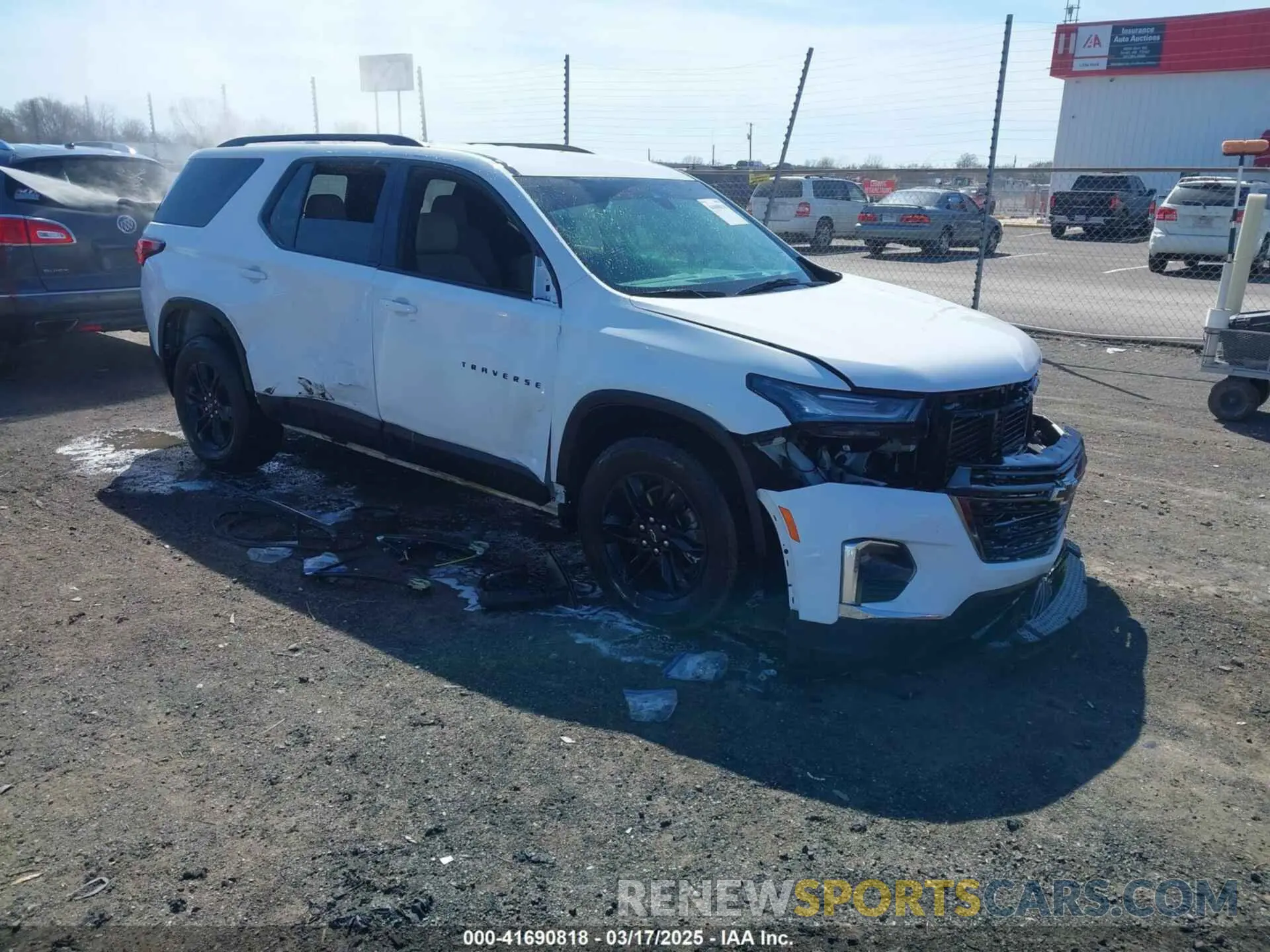 1 Photograph of a damaged car 1GNERFKW7NJ115171 CHEVROLET TRAVERSE 2022