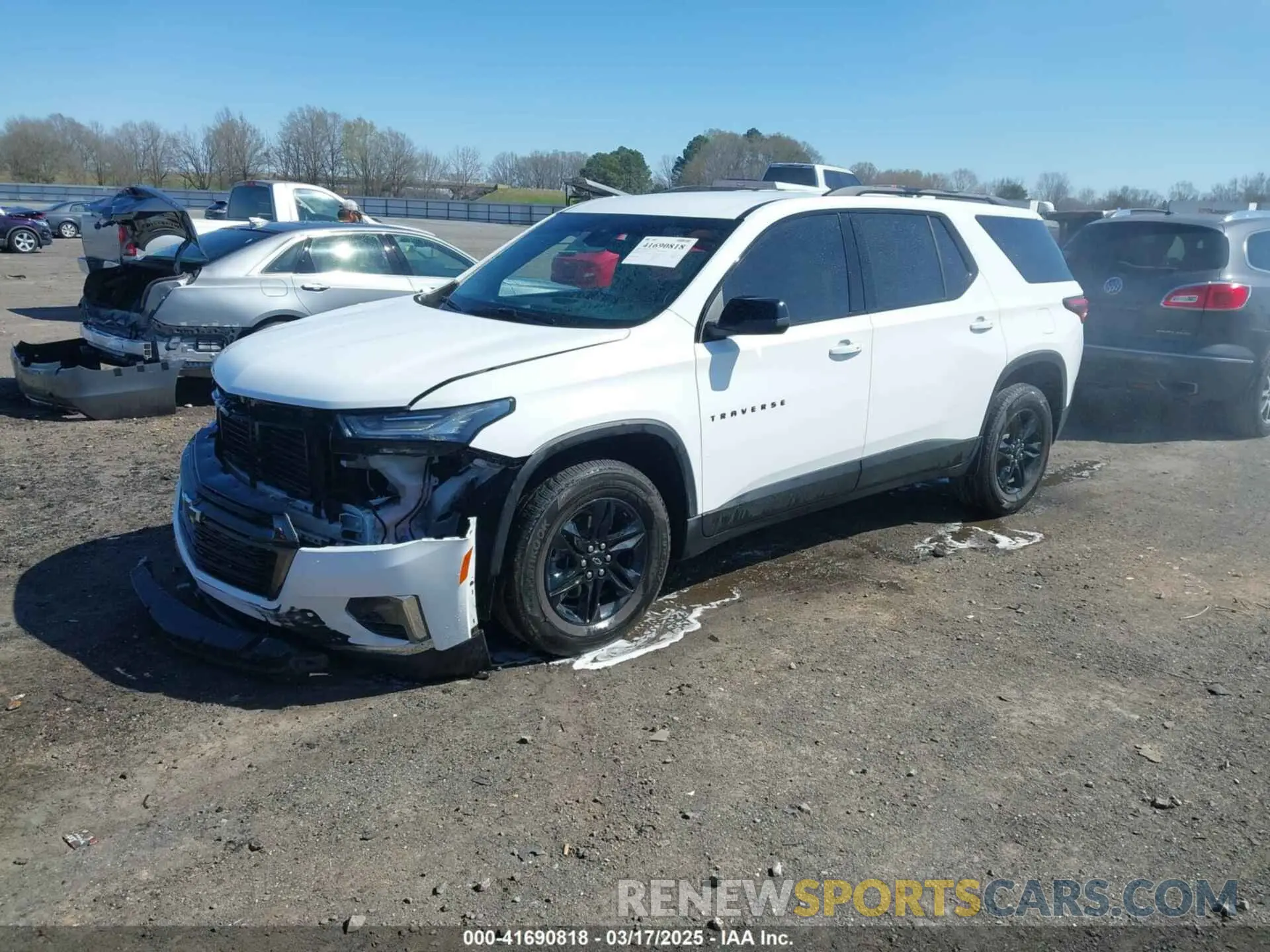 2 Photograph of a damaged car 1GNERFKW7NJ115171 CHEVROLET TRAVERSE 2022