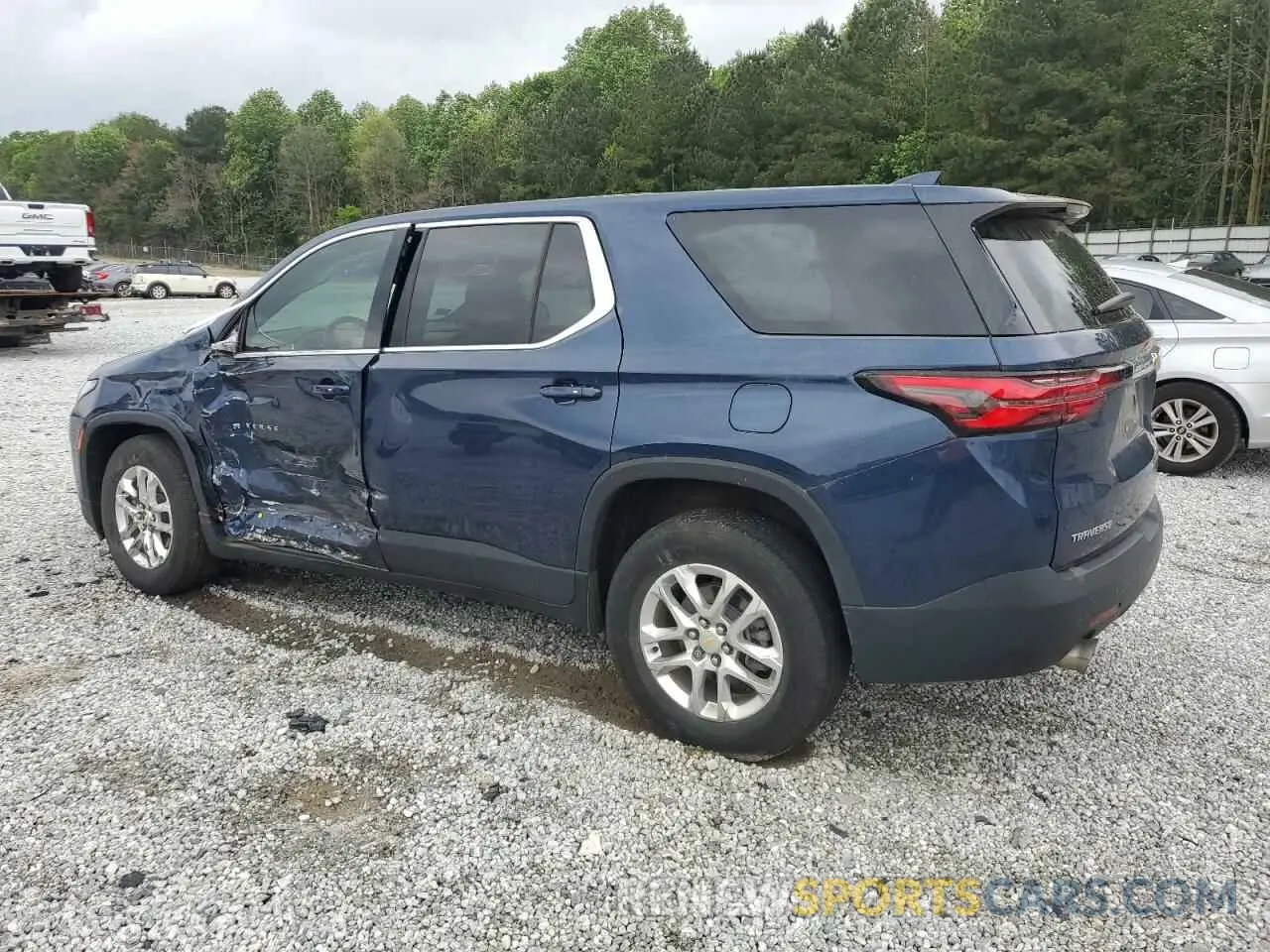 2 Photograph of a damaged car 1GNERFKW7NJ137154 CHEVROLET TRAVERSE 2022