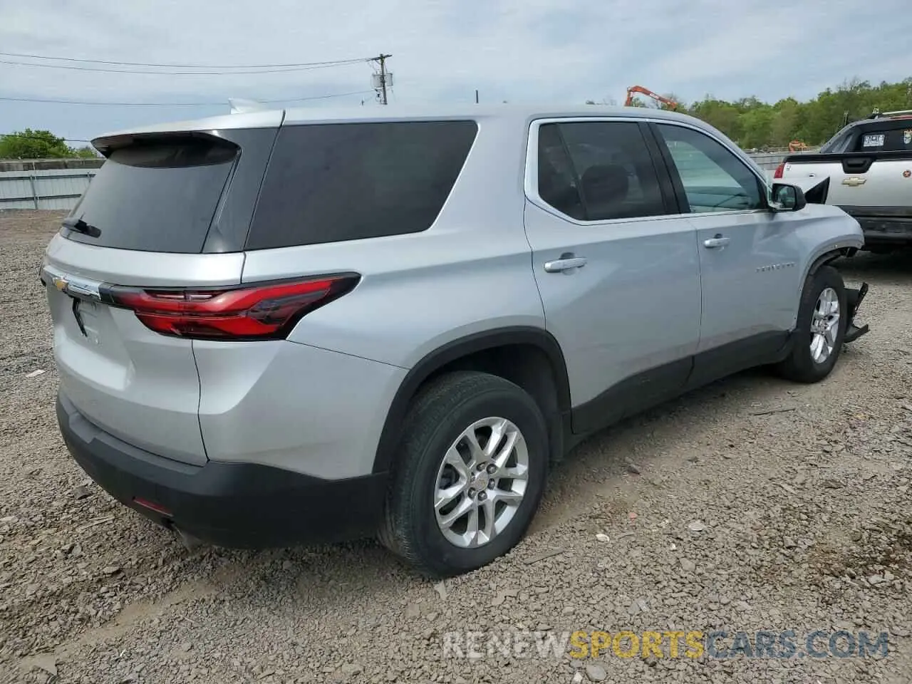 3 Photograph of a damaged car 1GNERFKW9NJ120260 CHEVROLET TRAVERSE 2022