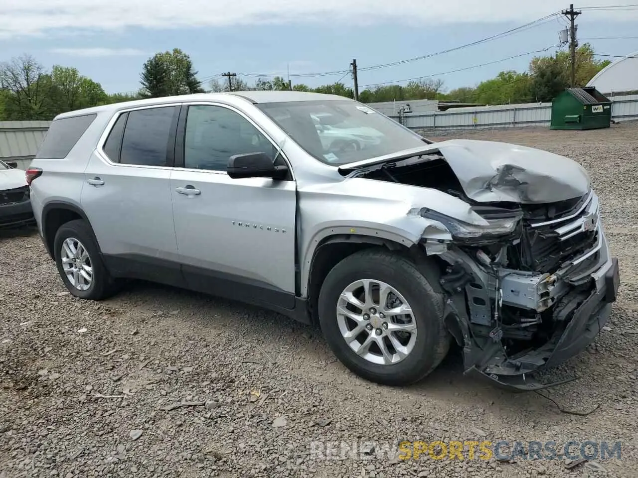 4 Photograph of a damaged car 1GNERFKW9NJ120260 CHEVROLET TRAVERSE 2022