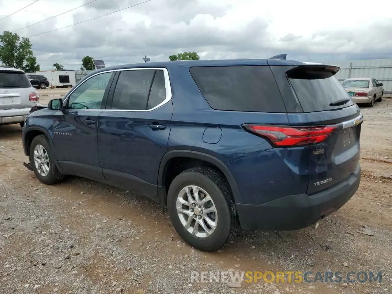 2 Photograph of a damaged car 1GNERFKWXNJ134149 CHEVROLET TRAVERSE 2022
