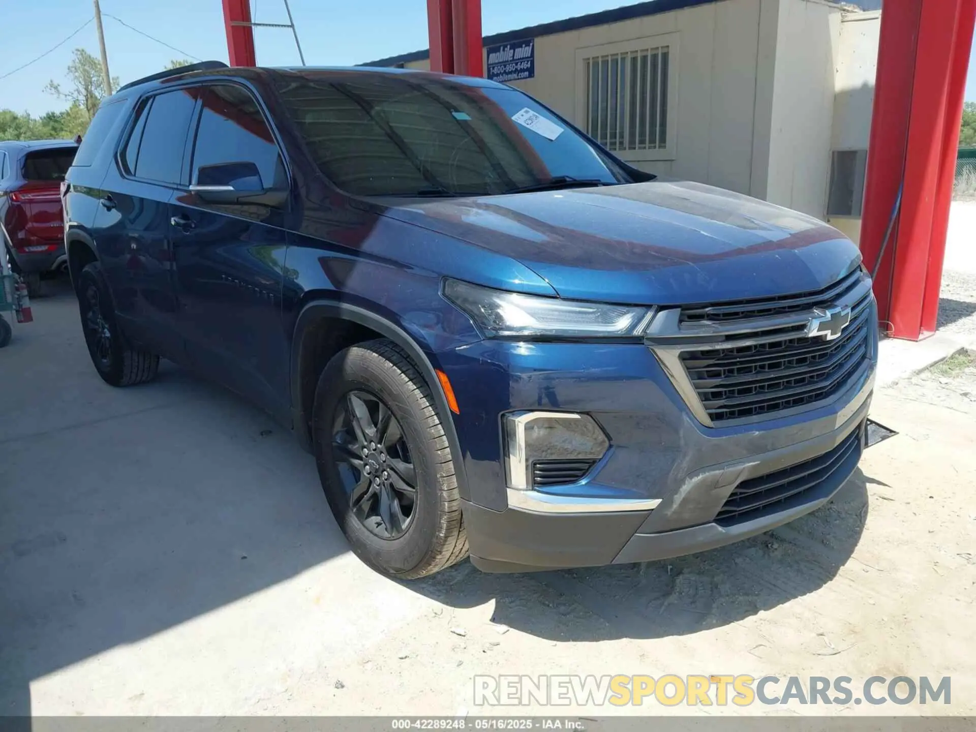 1 Photograph of a damaged car 1GNERGKW4NJ115358 CHEVROLET TRAVERSE 2022