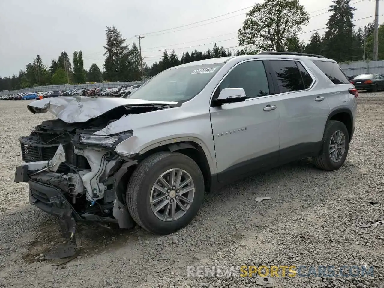 1 Photograph of a damaged car 1GNERGKW5NJ101744 CHEVROLET TRAVERSE 2022