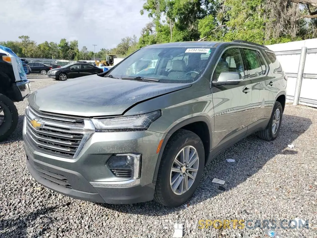 1 Photograph of a damaged car 1GNERGKW6NJ121775 CHEVROLET TRAVERSE 2022