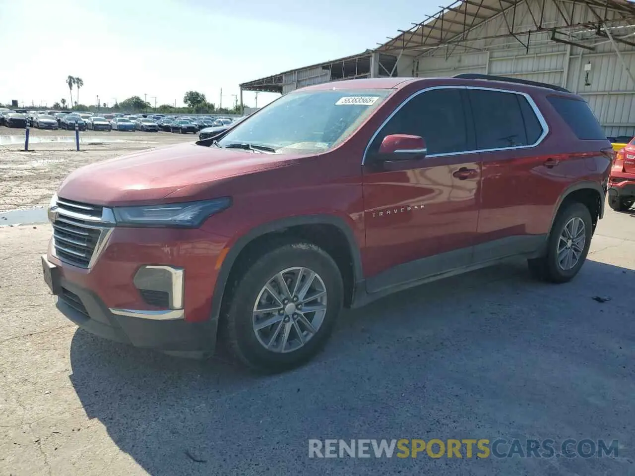 1 Photograph of a damaged car 1GNERGKW7NJ145521 CHEVROLET TRAVERSE 2022