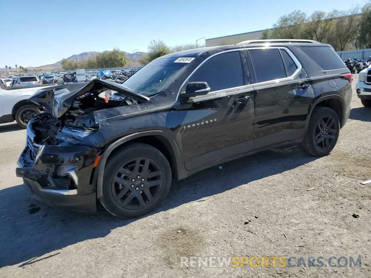 1 Photograph of a damaged car 1GNERGKWXNJ103764 CHEVROLET TRAVERSE 2022