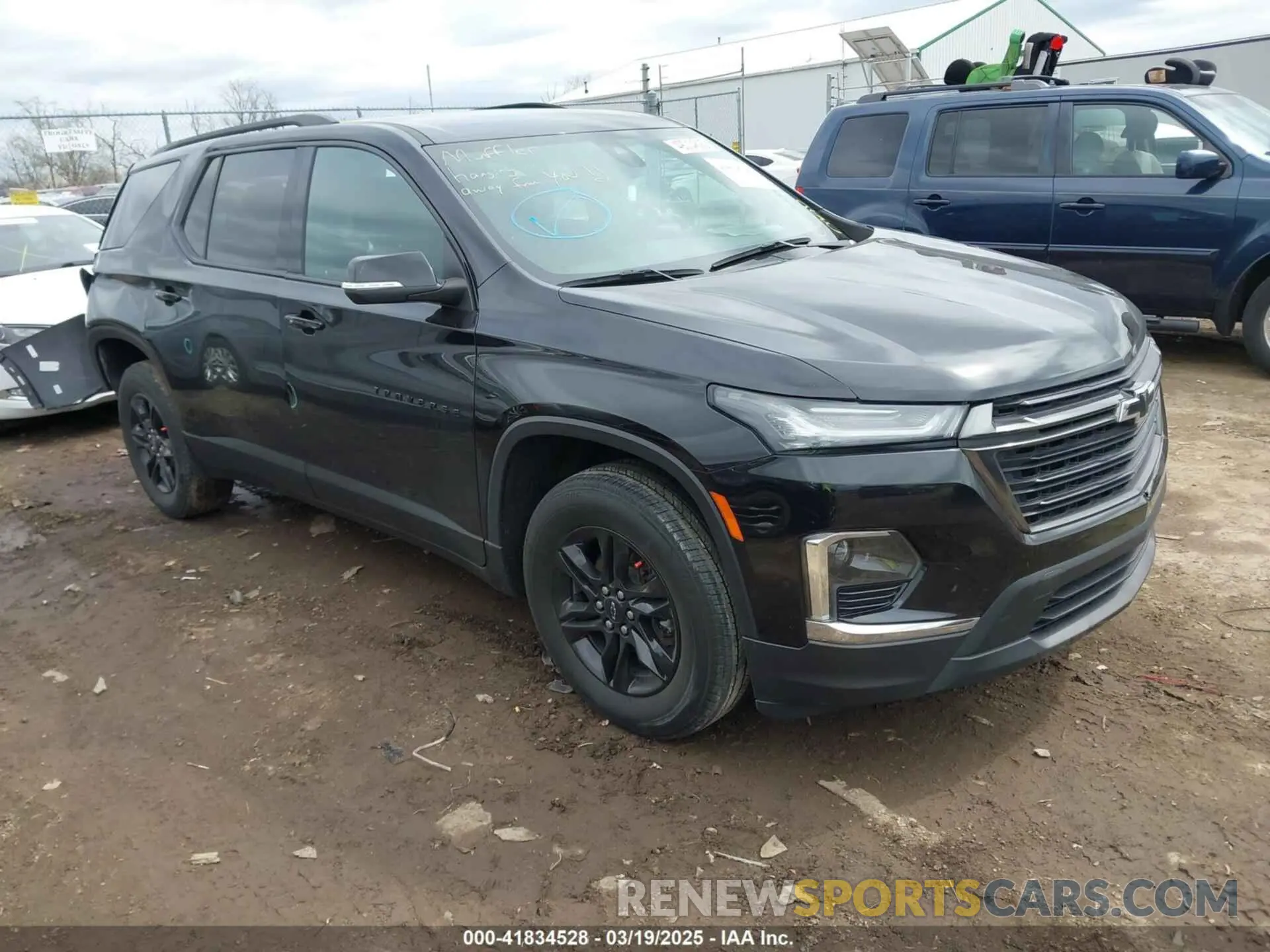 1 Photograph of a damaged car 1GNERGKWXNJ128020 CHEVROLET TRAVERSE 2022