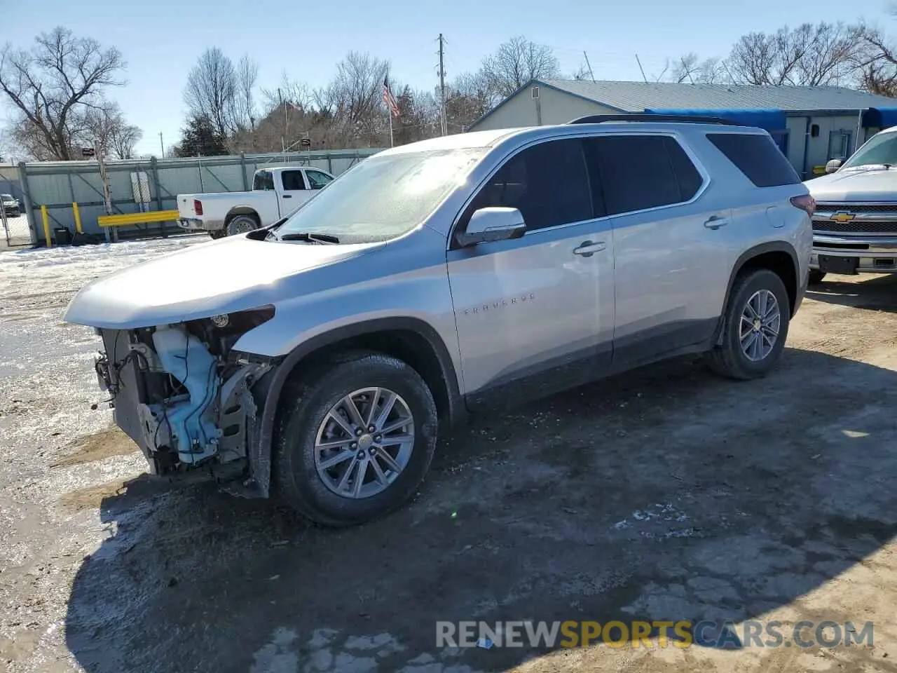 1 Photograph of a damaged car 1GNERGKWXNJ147604 CHEVROLET TRAVERSE 2022