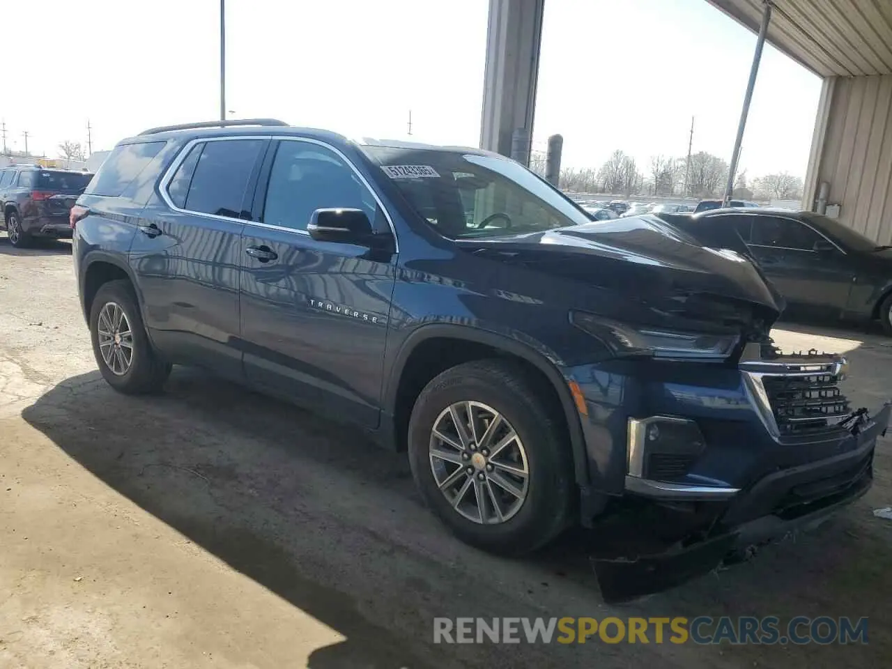 4 Photograph of a damaged car 1GNERGKWXNJ160305 CHEVROLET TRAVERSE 2022