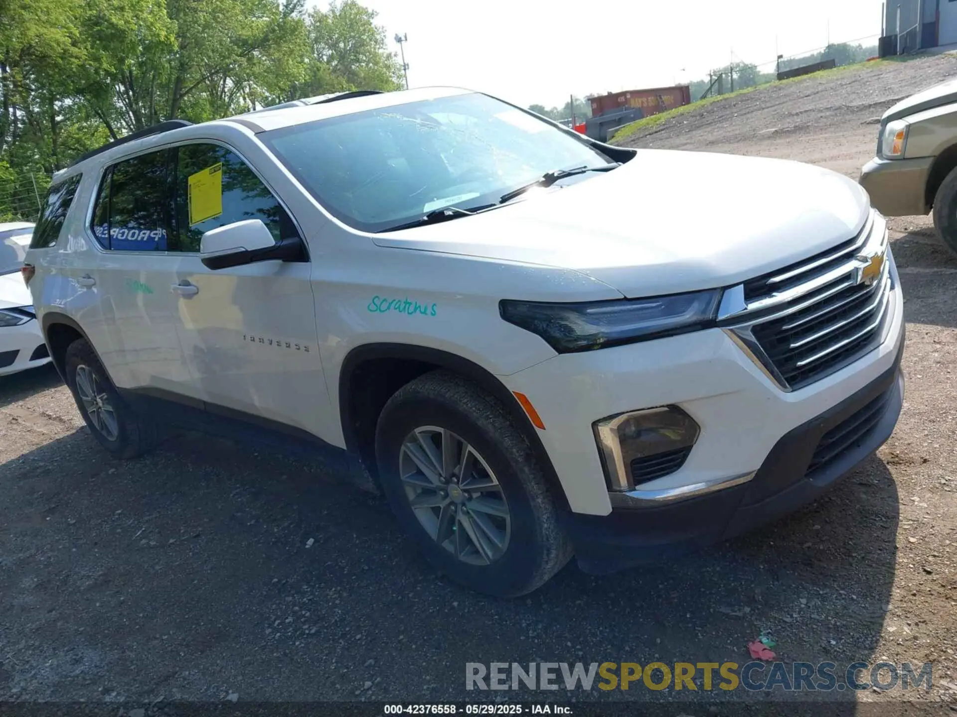 1 Photograph of a damaged car 1GNERHKW3NJ110710 CHEVROLET TRAVERSE 2022