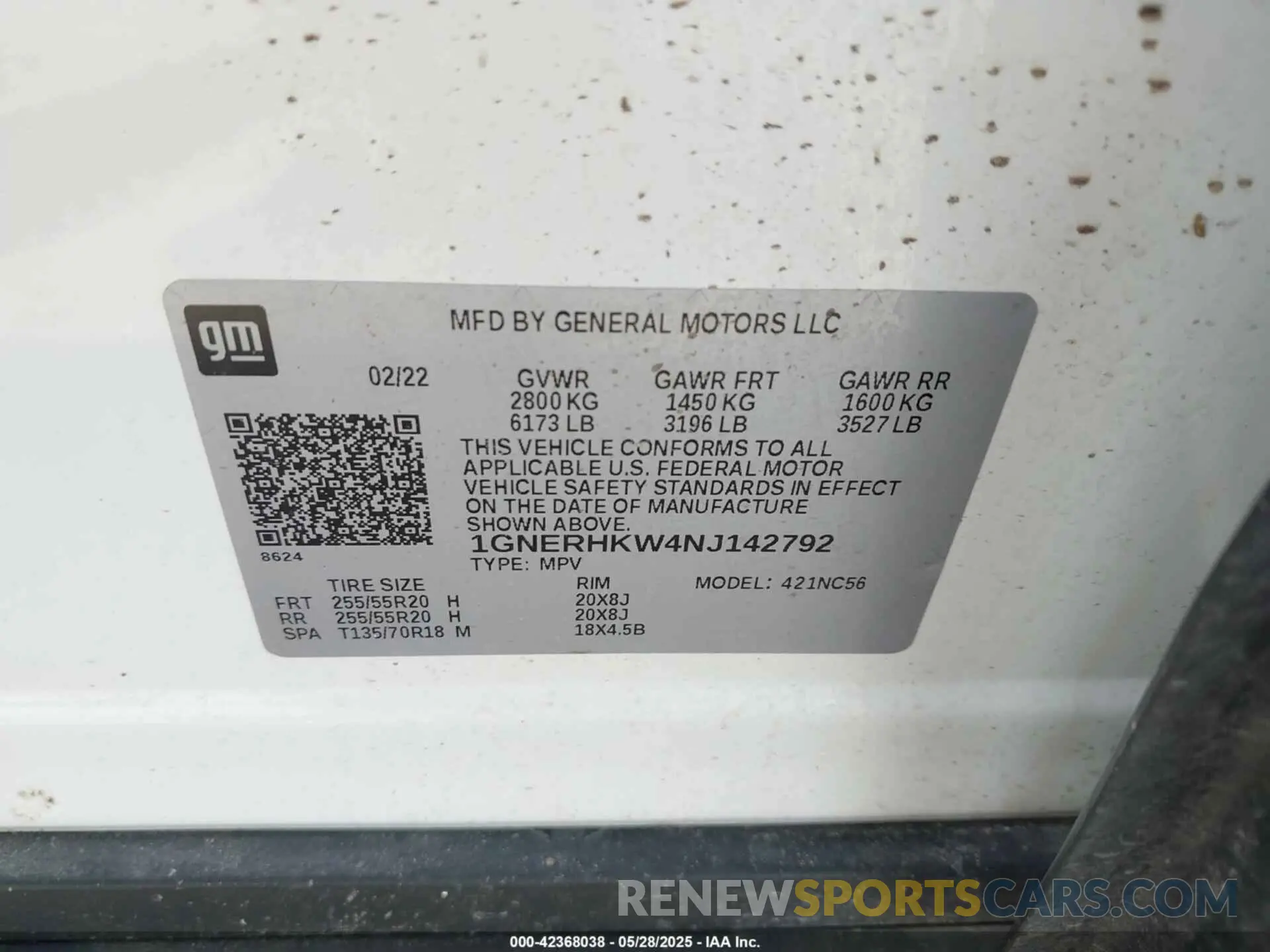 9 Photograph of a damaged car 1GNERHKW4NJ142792 CHEVROLET TRAVERSE 2022