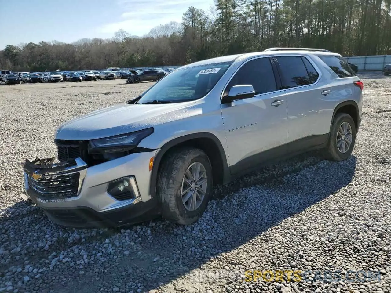 1 Photograph of a damaged car 1GNERHKW8NJ105874 CHEVROLET TRAVERSE 2022