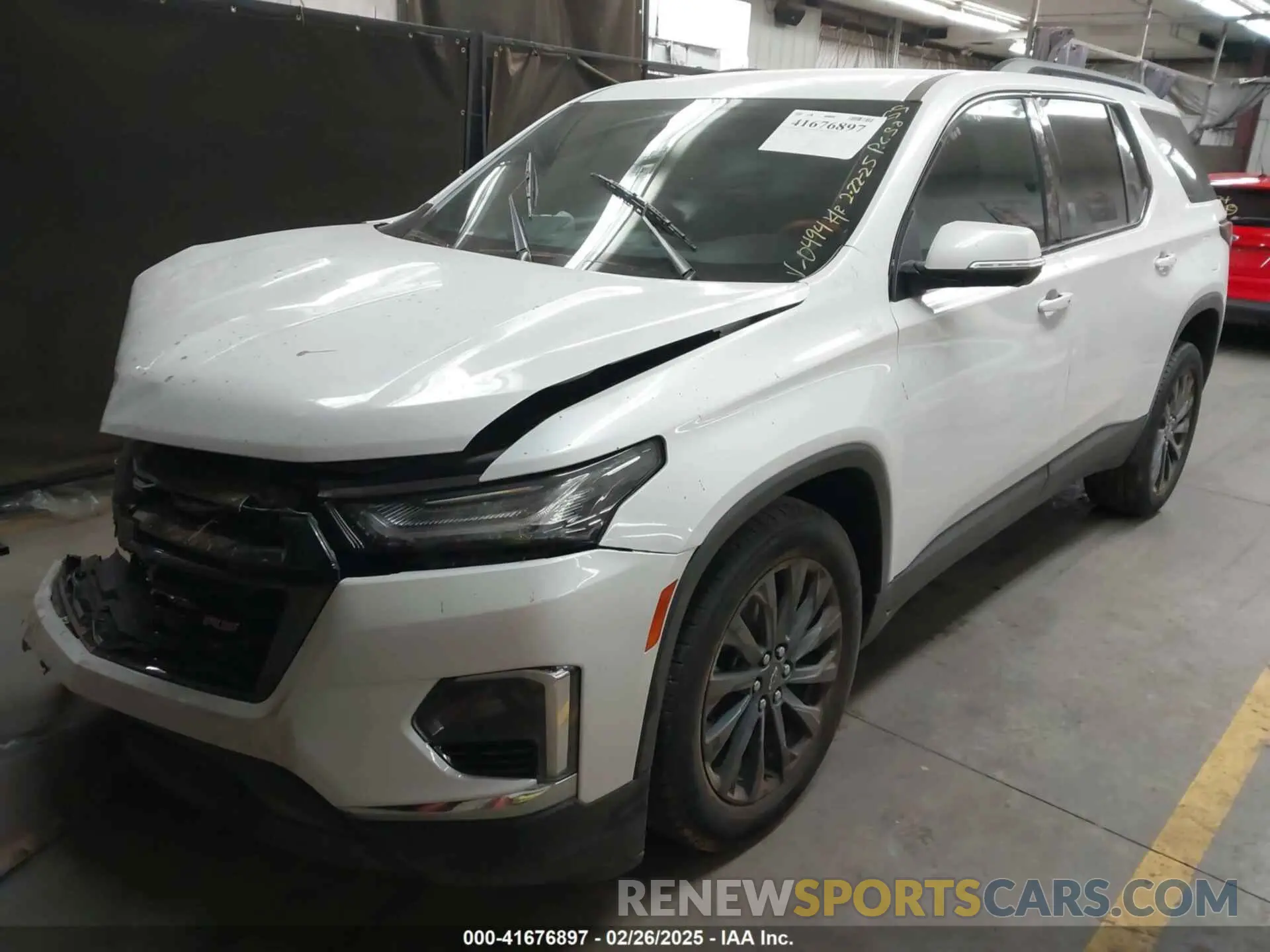 2 Photograph of a damaged car 1GNERJKW3NJ130494 CHEVROLET TRAVERSE 2022