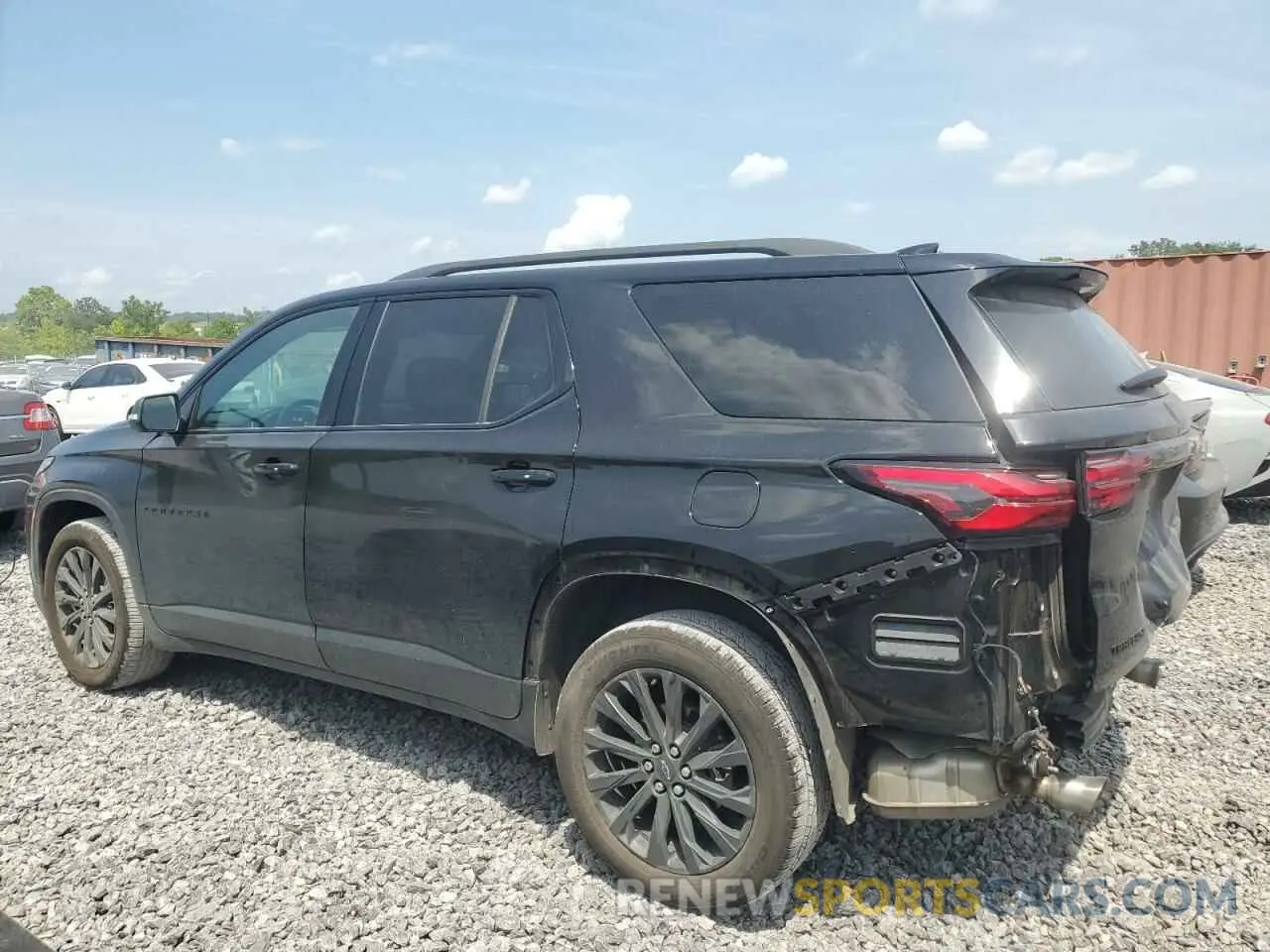 2 Photograph of a damaged car 1GNERJKW8NJ102433 CHEVROLET TRAVERSE 2022