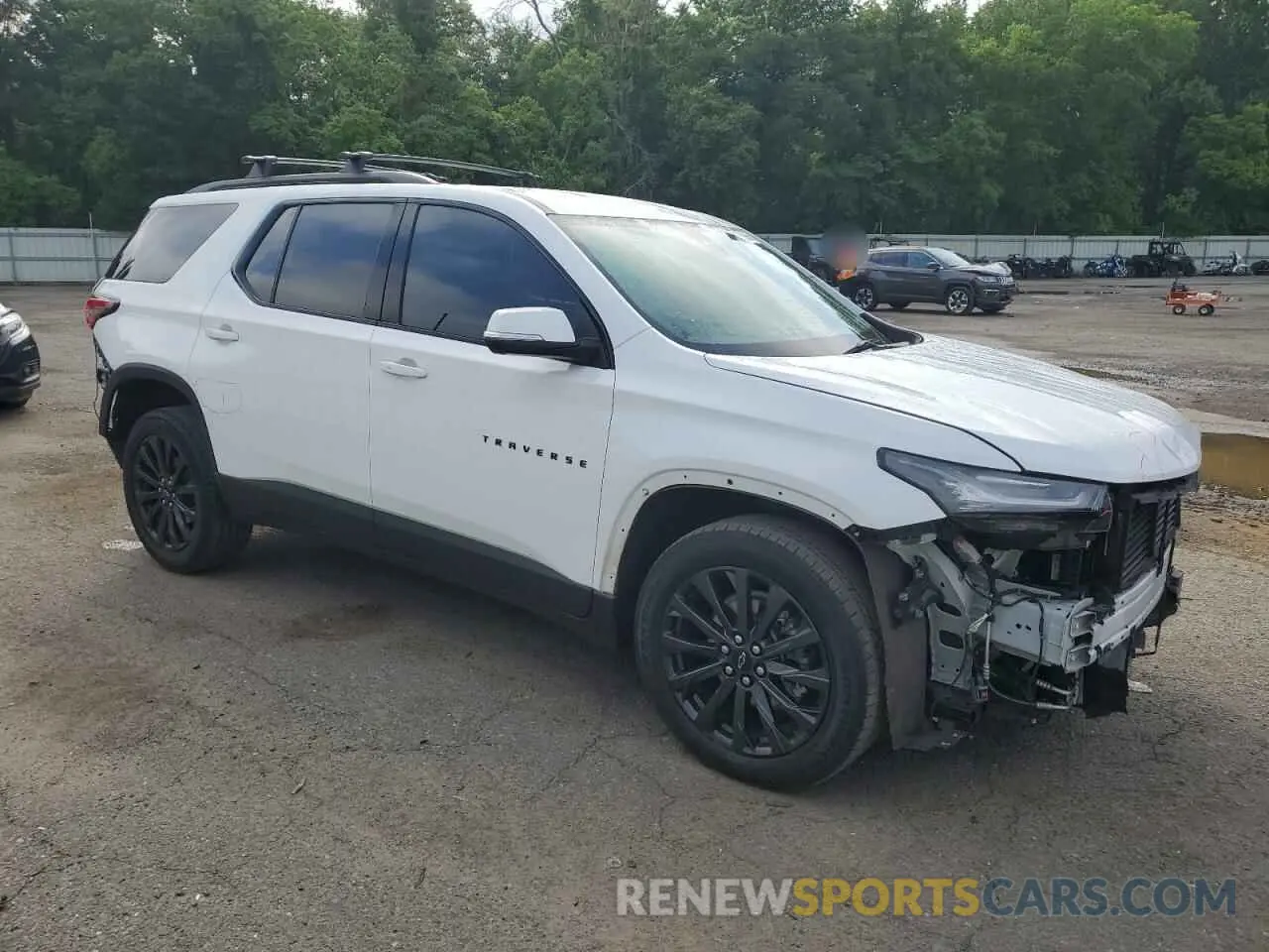 4 Photograph of a damaged car 1GNERJKW9NJ187685 CHEVROLET TRAVERSE 2022