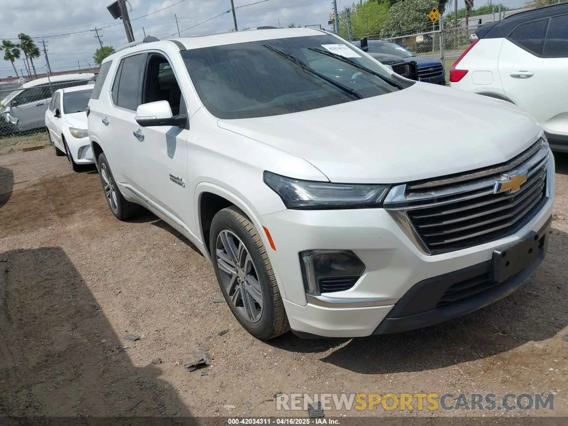 1 Photograph of a damaged car 1GNERNKW8NJ160453 CHEVROLET TRAVERSE 2022