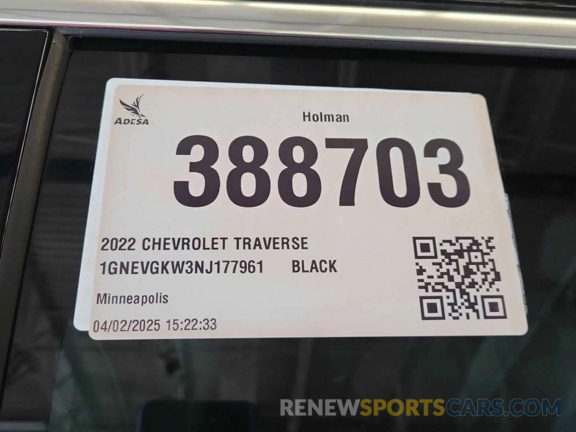 18 Photograph of a damaged car 1GNEVGKW3NJ177961 CHEVROLET TRAVERSE 2022