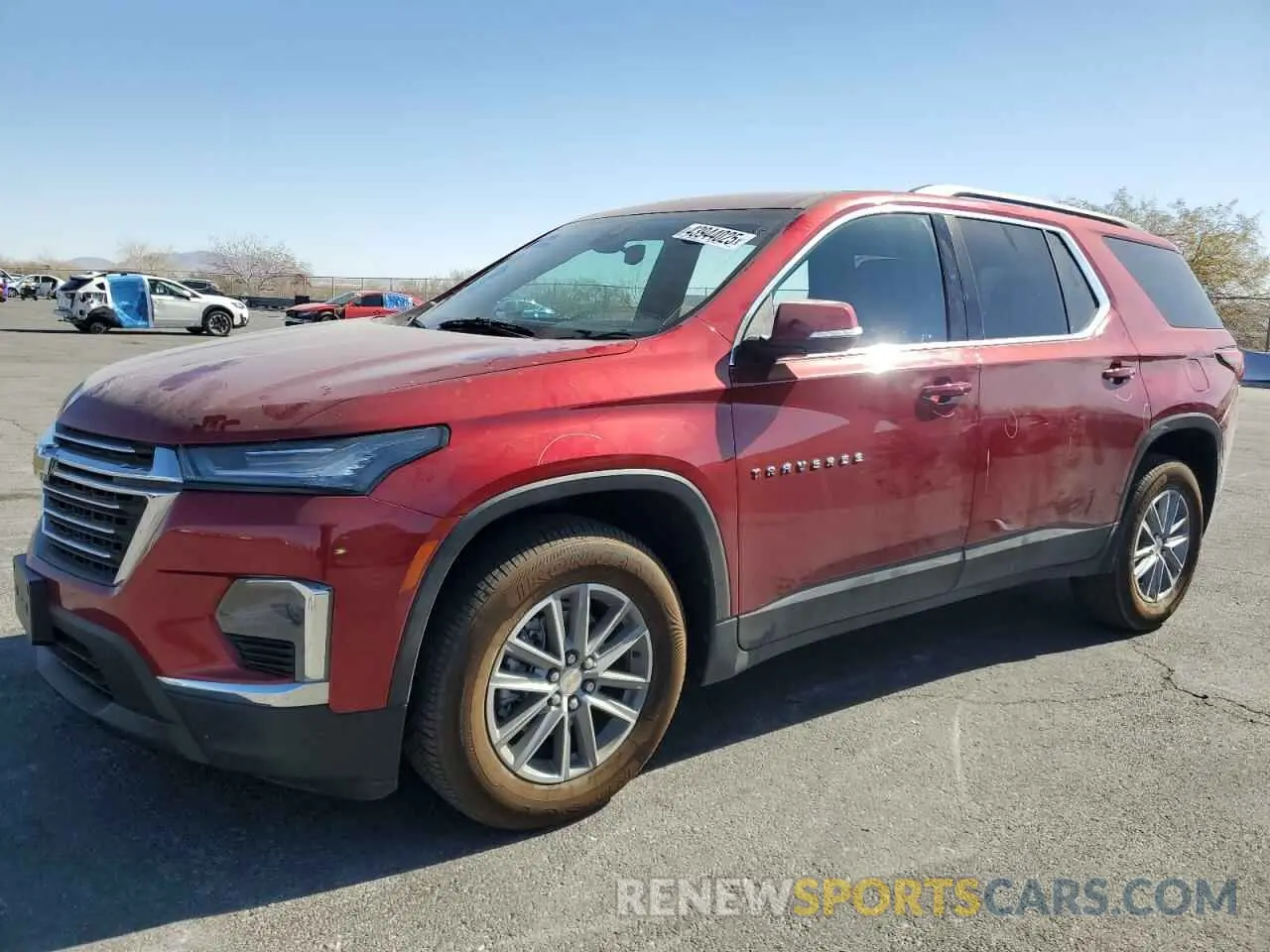 1 Photograph of a damaged car 1GNEVGKW6NJ107130 CHEVROLET TRAVERSE 2022