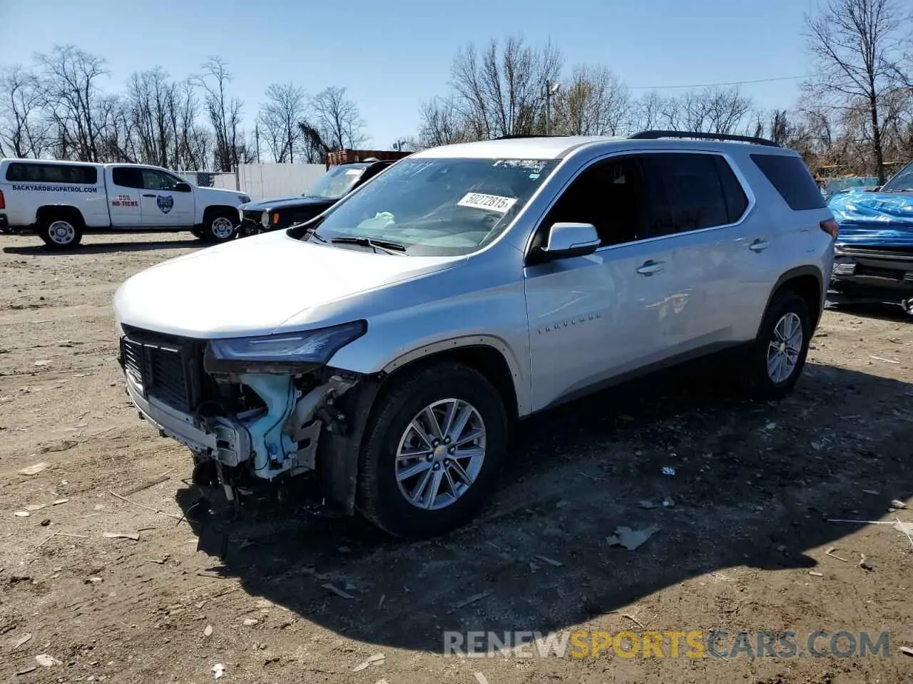 1 Photograph of a damaged car 1GNEVGKW7NJ116290 CHEVROLET TRAVERSE 2022