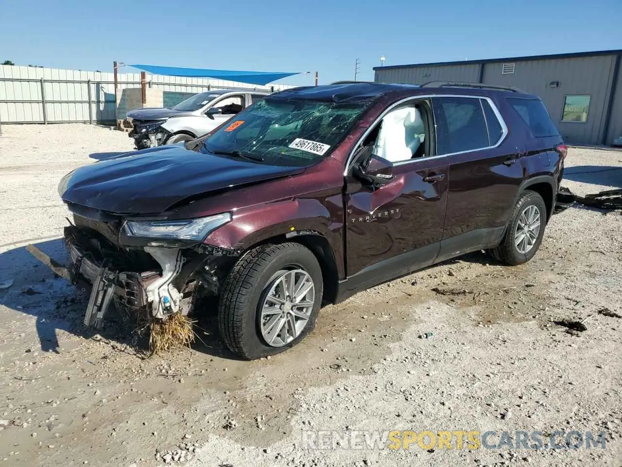 1 Photograph of a damaged car 1GNEVGKW7NJ143084 CHEVROLET TRAVERSE 2022