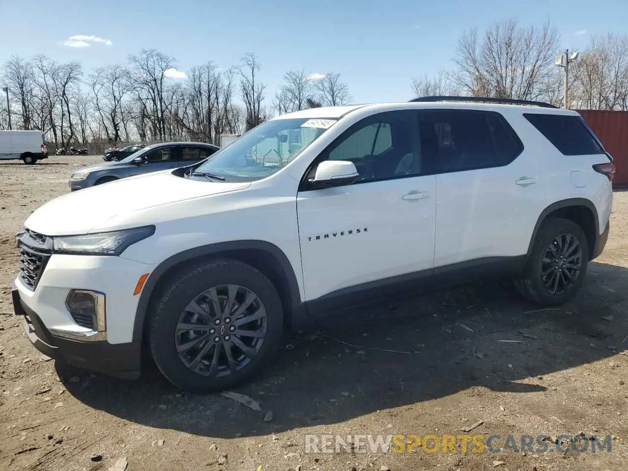 1 Photograph of a damaged car 1GNEVJKW2NJ182663 CHEVROLET TRAVERSE 2022