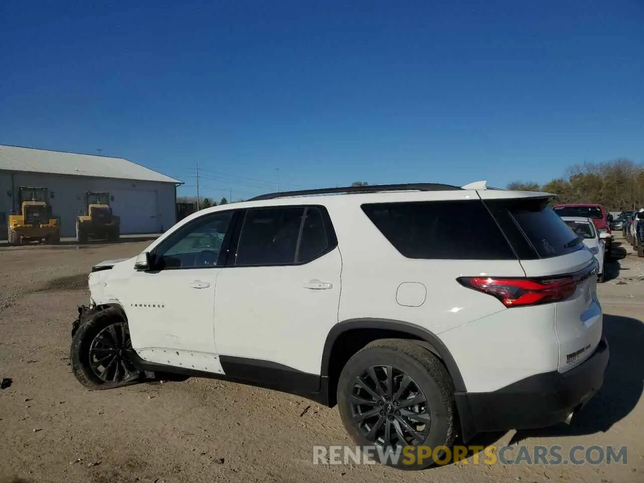 2 Photograph of a damaged car 1GNEVJKW4NJ188724 CHEVROLET TRAVERSE 2022