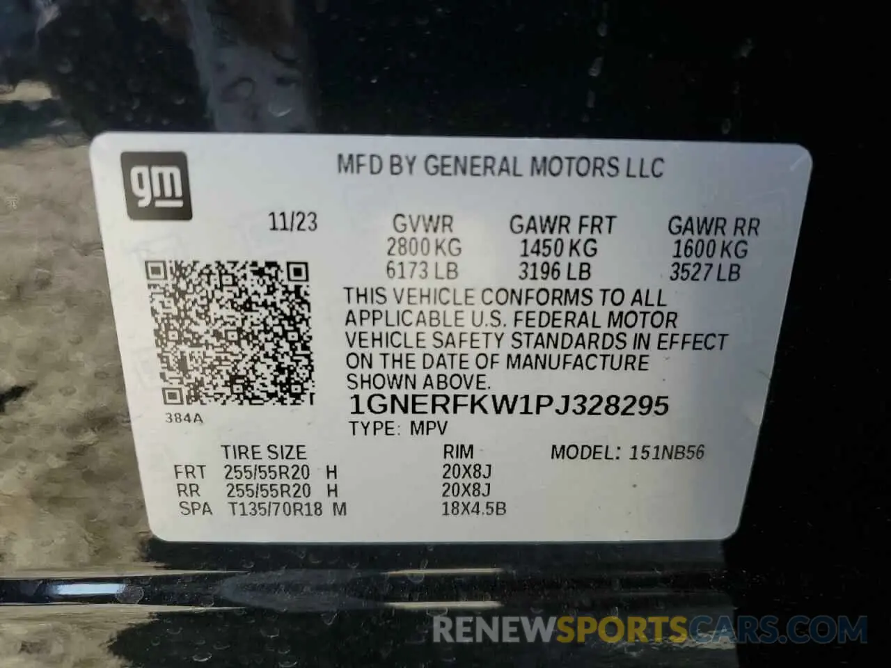 13 Photograph of a damaged car 1GNERFKW1PJ328295 CHEVROLET TRAVERSE 2023