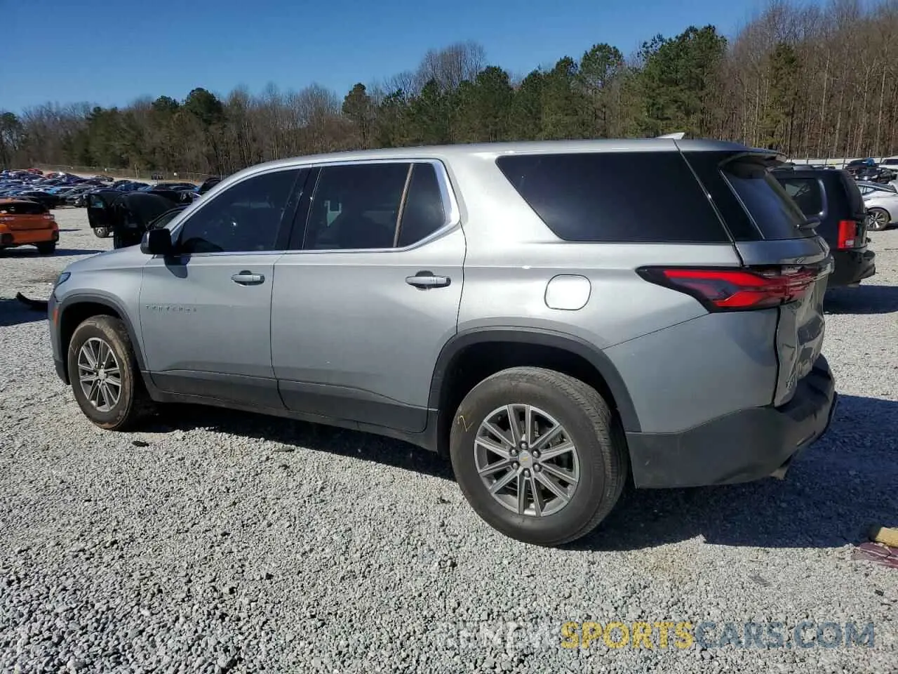 2 Photograph of a damaged car 1GNERFKW2PJ309920 CHEVROLET TRAVERSE 2023
