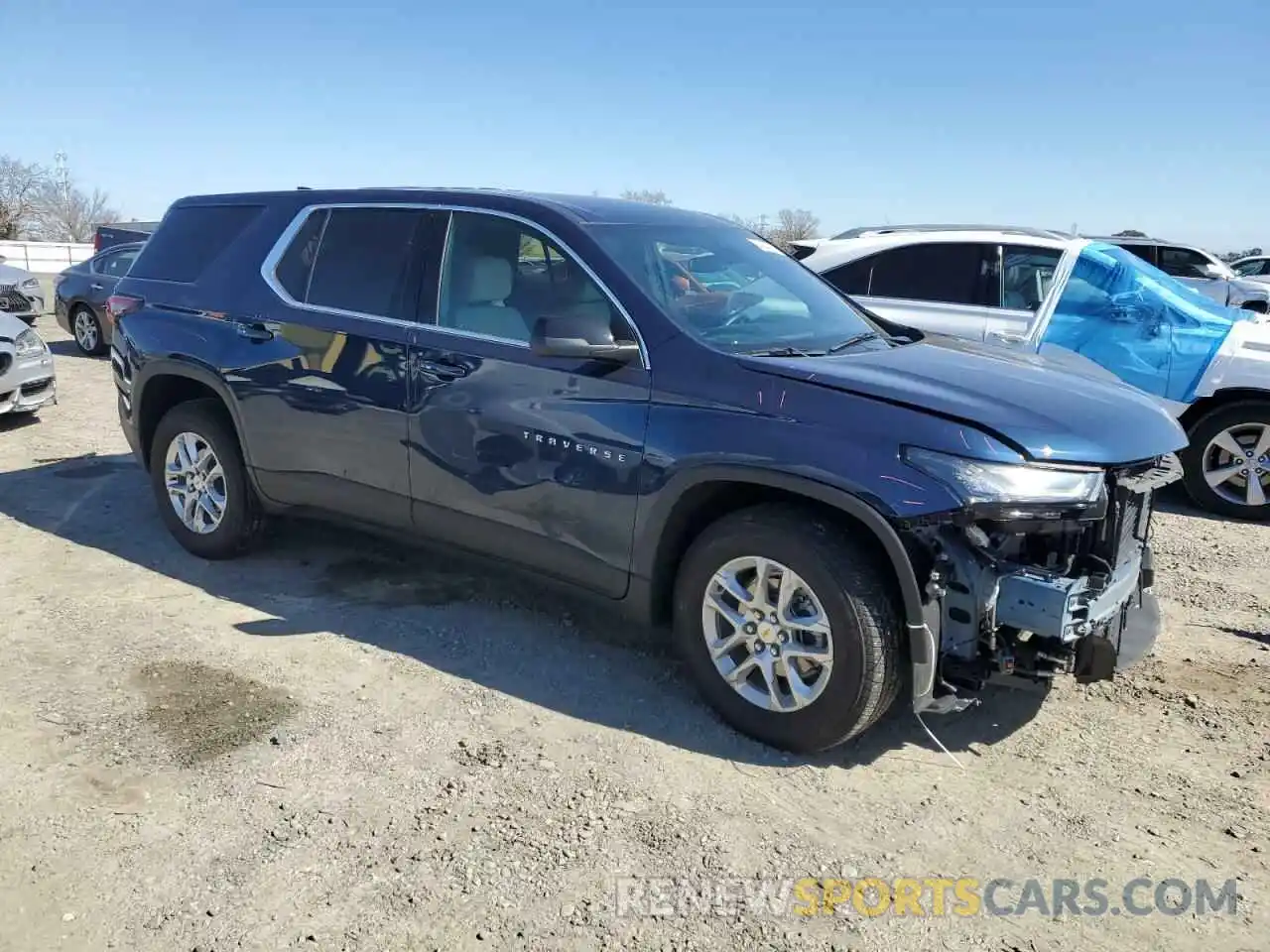 4 Photograph of a damaged car 1GNERFKW3PJ118362 CHEVROLET TRAVERSE 2023